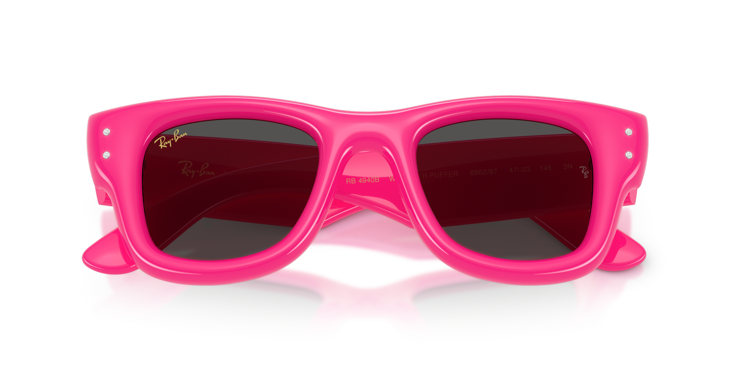 RAY-BAN X ASAP ROCKY "WAYFARER PUFFER "CRYSTAL EDITION" POLISHED PINK WITH STRASS 0RB4940B-5066