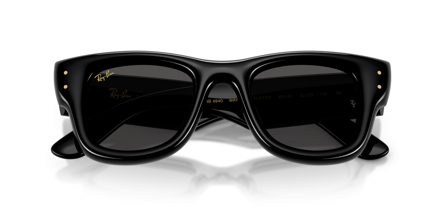 RAY-BAN WAYFARER PUFFER BLACK W ULTRA BLACK 0RB4940-601/8747