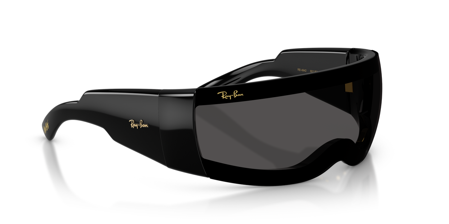 RAY BAN X ASAP ROCKY ULTRA WRAP 002 ULTRA BLACK 0RB4942