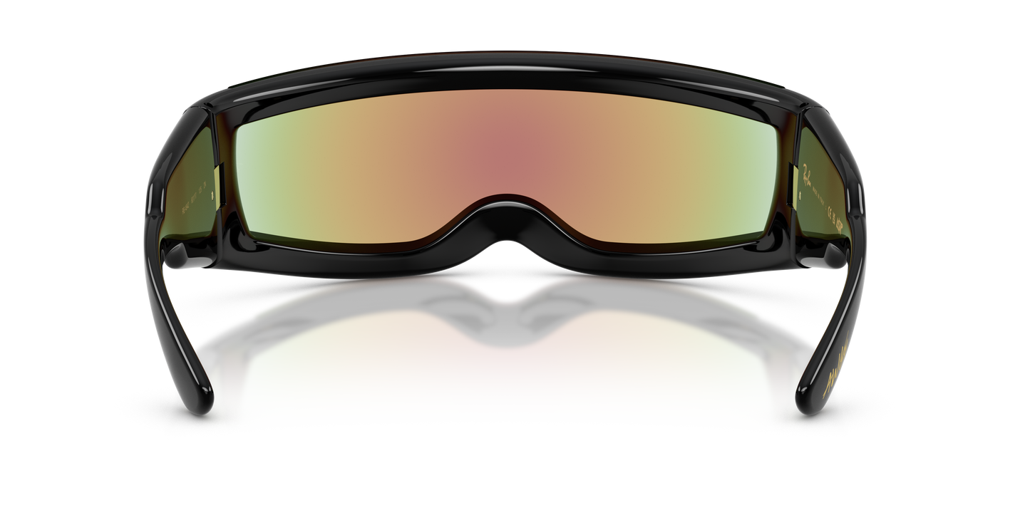 RAY BAN X ASAP ROCKY ULTRA WRAP 002 LIGHT GREY MIRROR BLUE 0RB4942-Y741