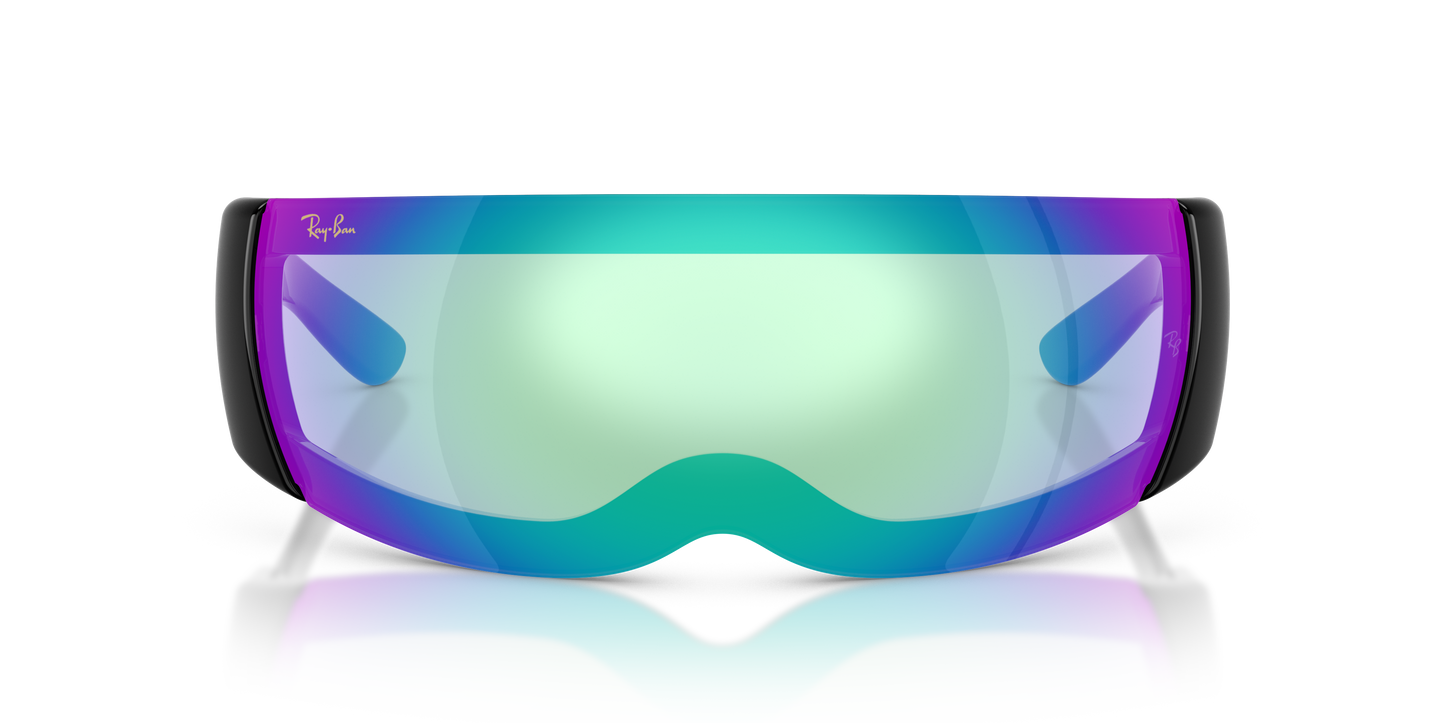 RAY BAN X ASAP ROCKY ULTRA WRAP 002 LIGHT GREY MIRROR BLUE 0RB4942-Y741