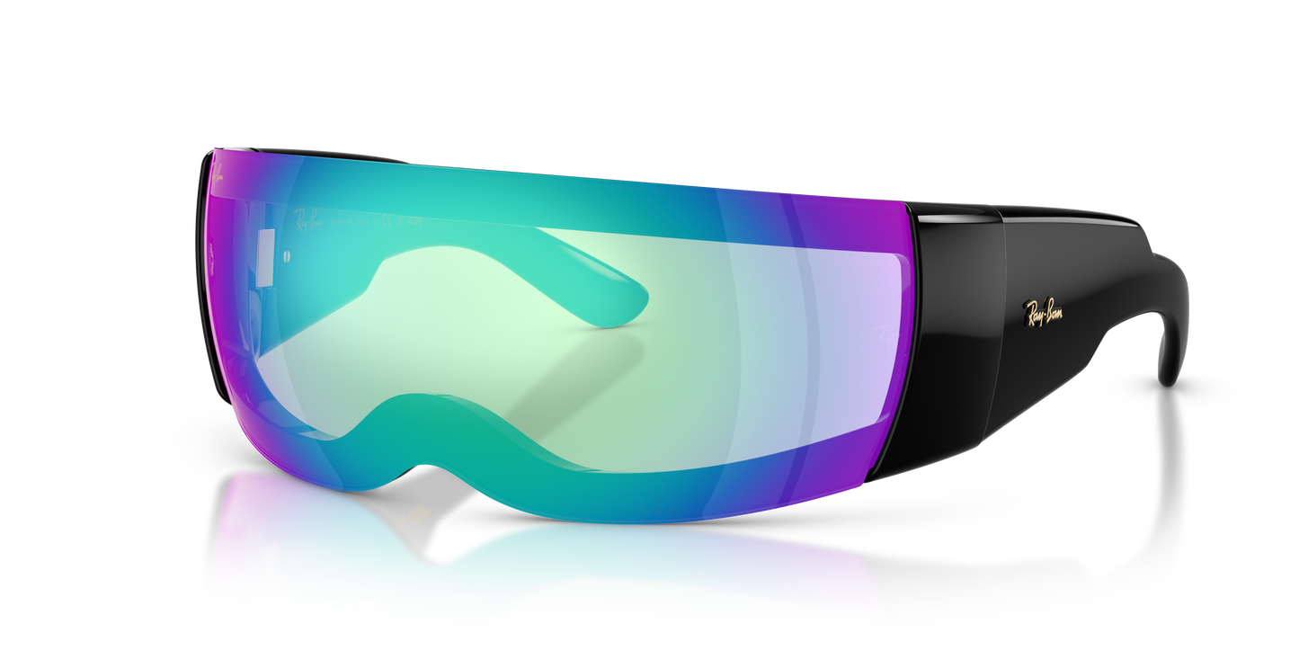 RAY BAN X ASAP ROCKY ULTRA WRAP 002 LIGHT GREY MIRROR BLUE 0RB4942-Y741