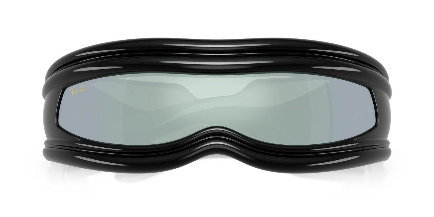 RAY BAN X ASAP ROCKY ULTRA WRAP 001 GREEN MIRROR SILVER0 RB4943