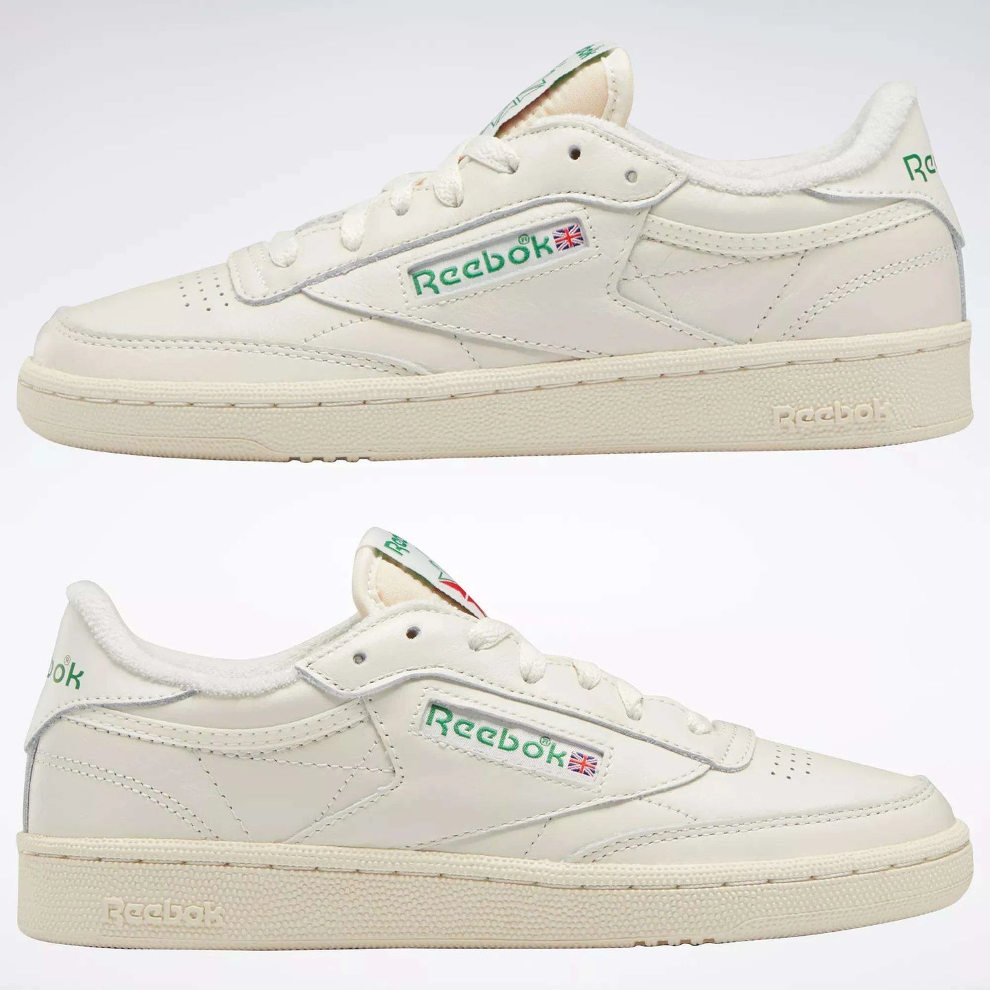 Reebok Club C 85 Vintage Shoes Chalk/Paperwhite/Glen Green Style: 100000317