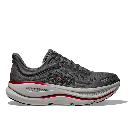 HOKA Mens BONDI 9 SATELLITE GREY / OUTER ORBIT 1162011-SRYT