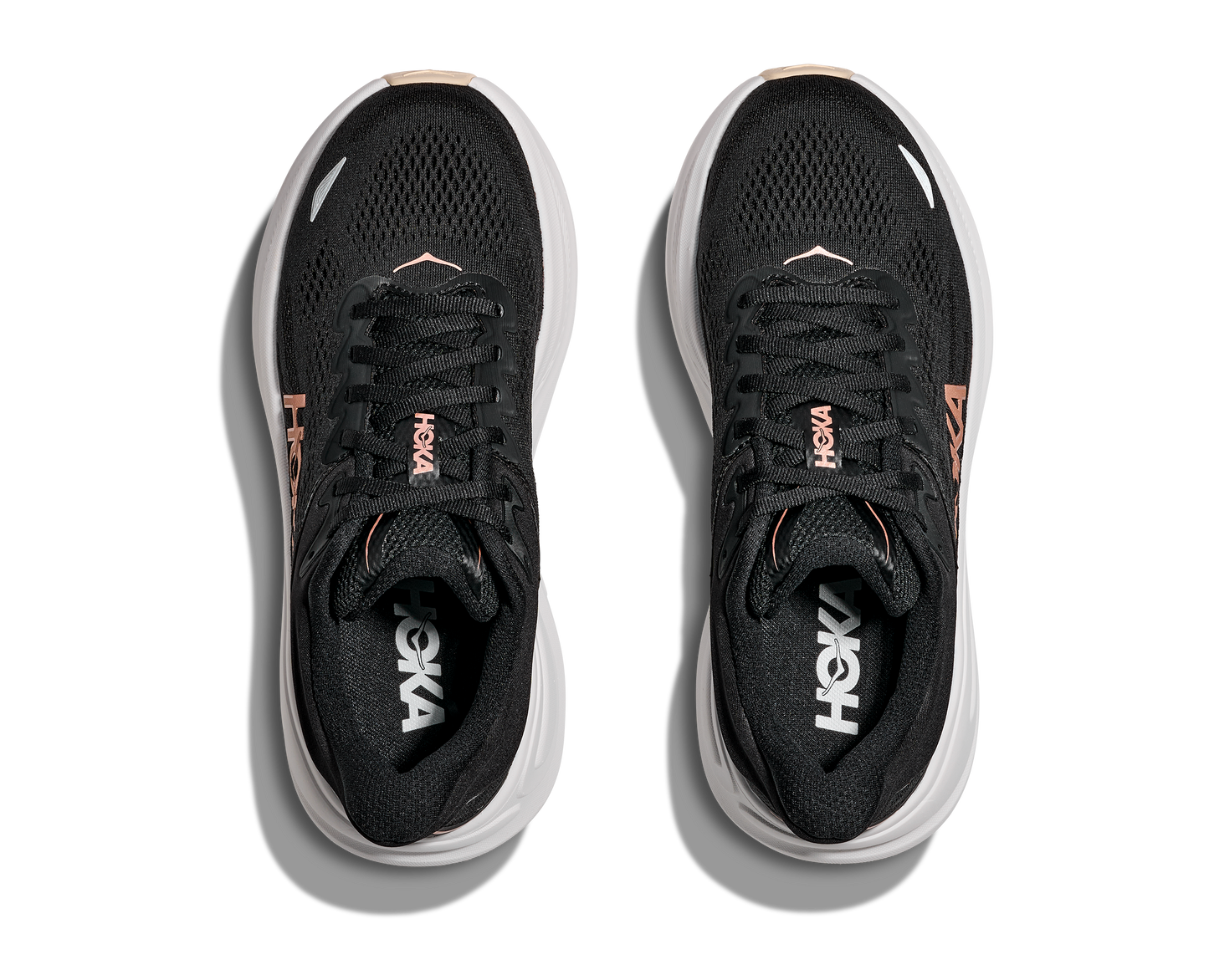 HOKA W BONDI 9 BLACK / ROSE GOLD 1162012-BRGL