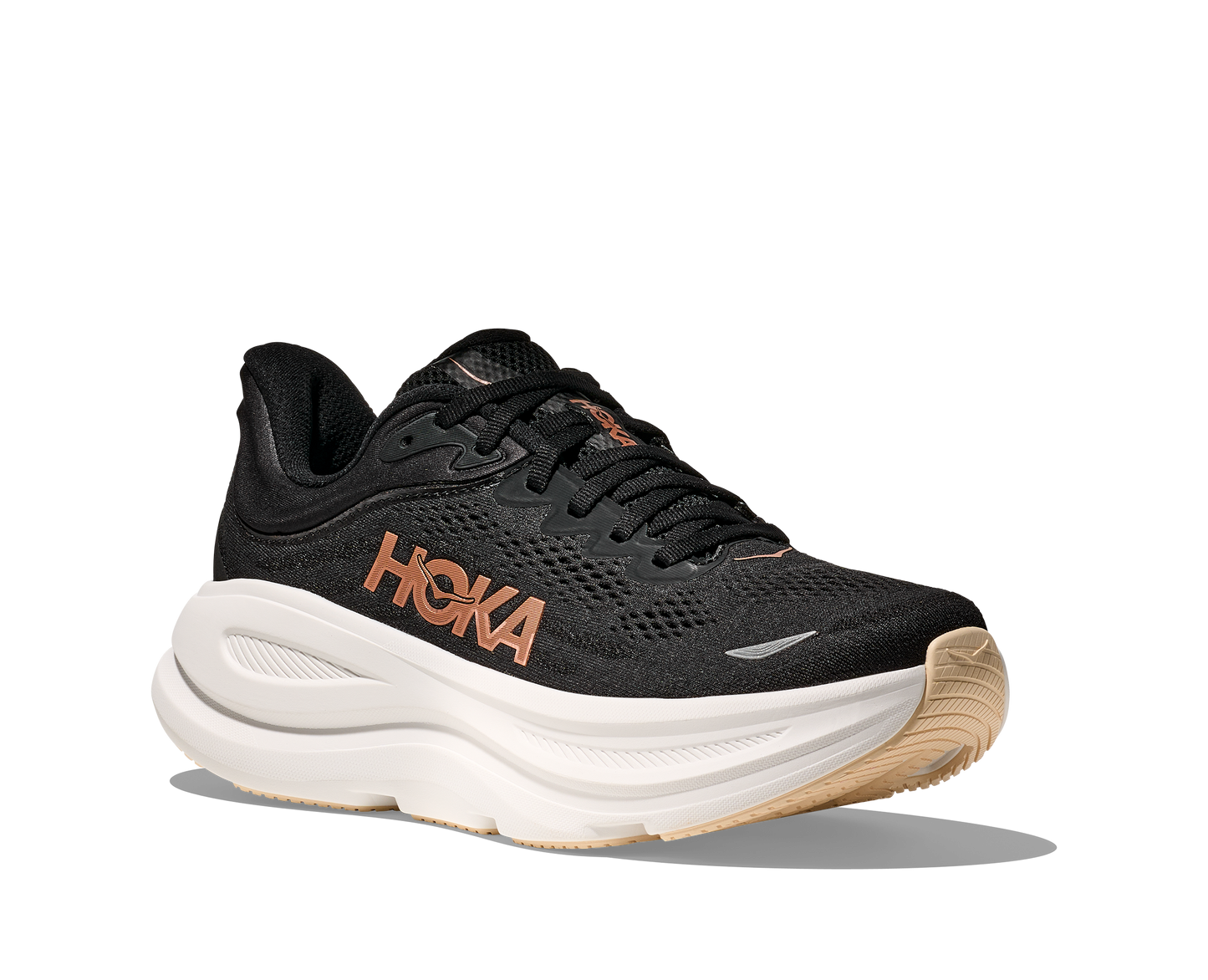 HOKA W BONDI 9 BLACK / ROSE GOLD 1162012-BRGL