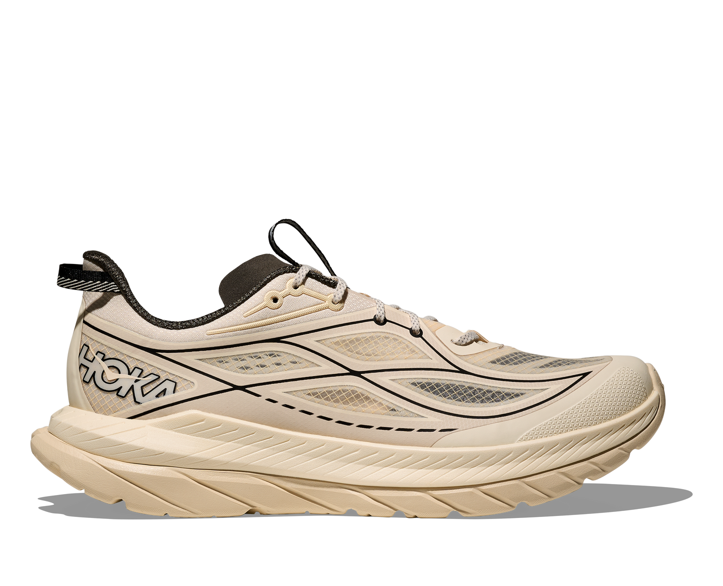 Hoka Mach Remastered Mens Shoes Color: Eggshell/Asphalt Grey Style: 1176250-EHL