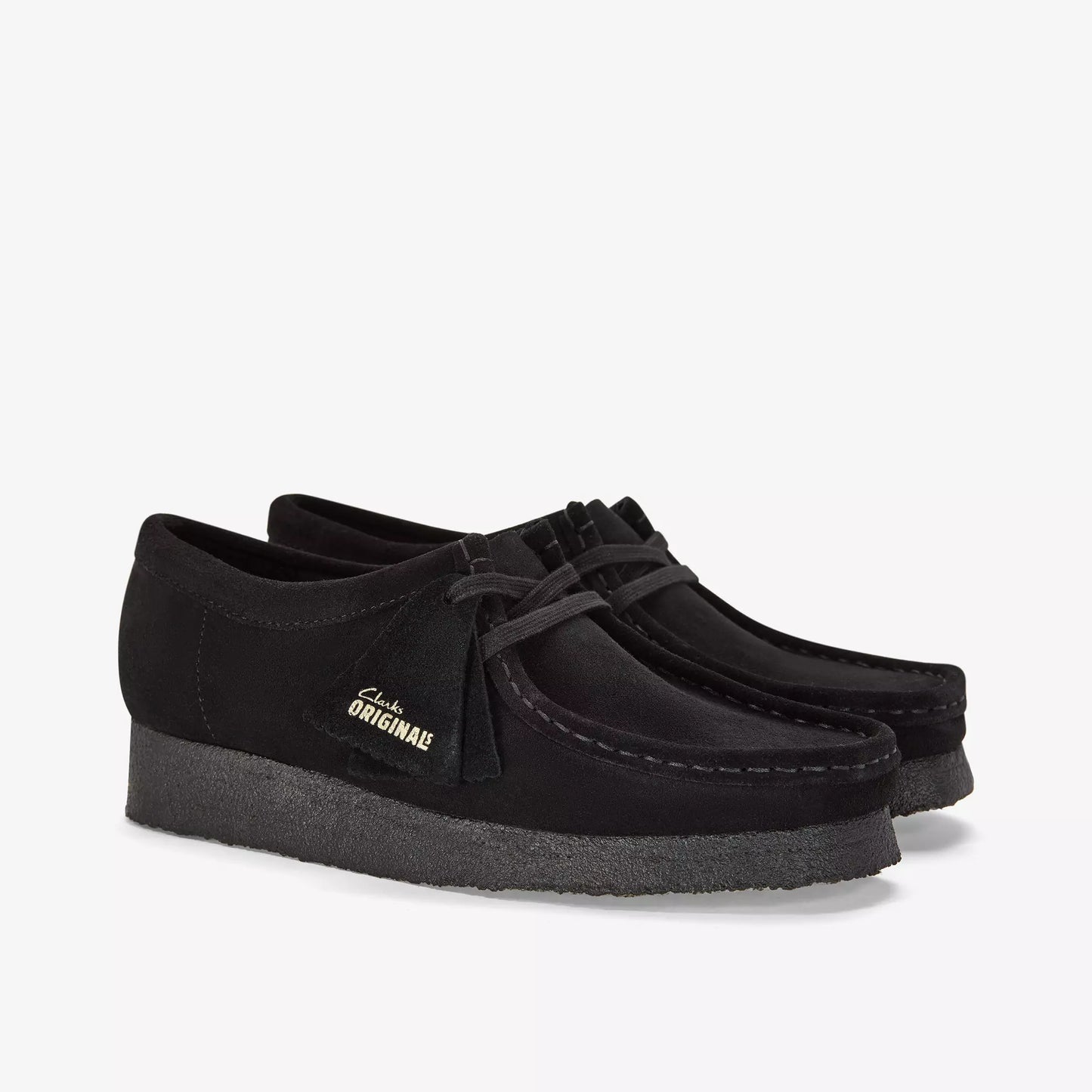 Clarks Wallabee Mens Shoes Color: Black Suede Style: 26155519