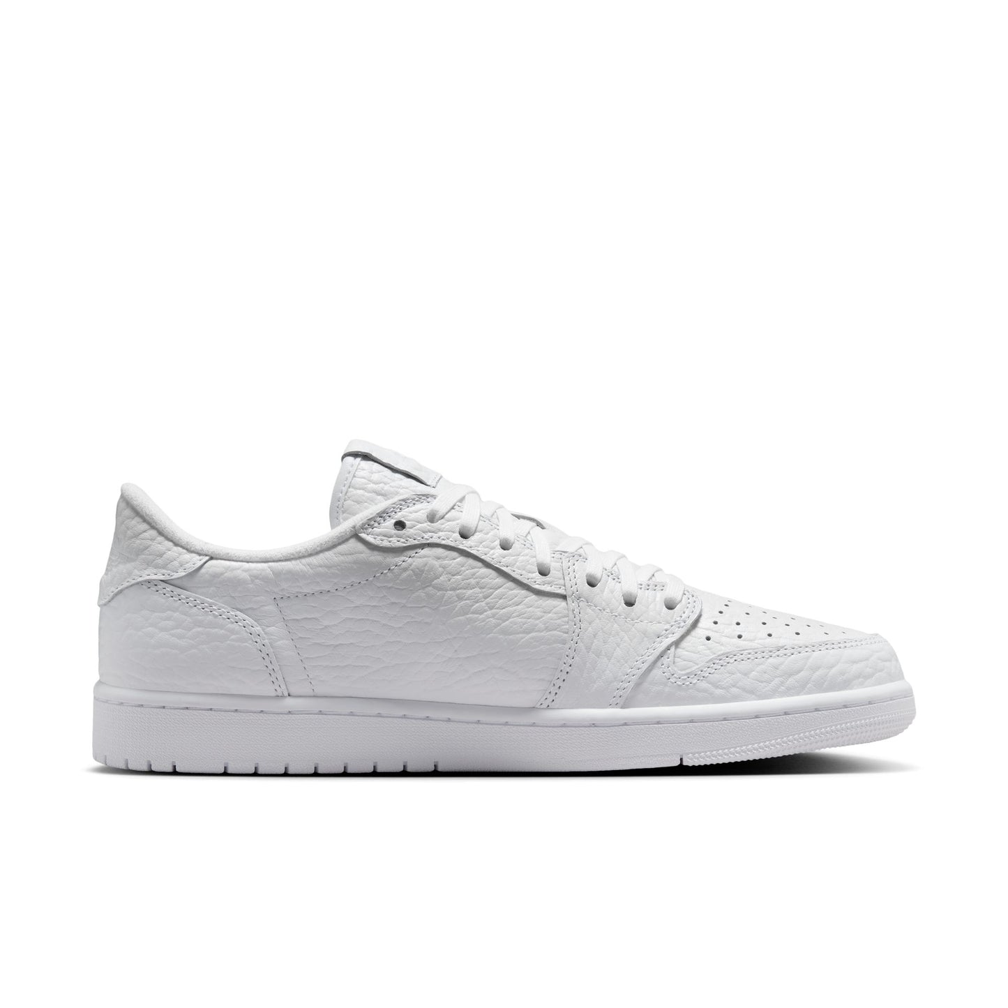 Air Jordan 1 Retro Low Men's No-Swoosh White/white-white 872782-100