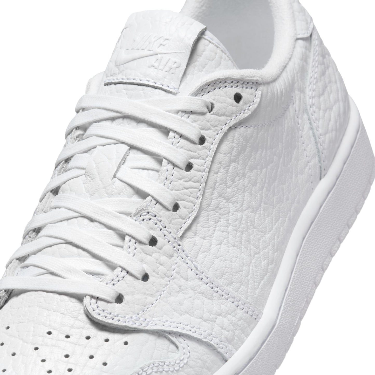 Air Jordan 1 Retro Low Men's No-Swoosh White/white-white 872782-100