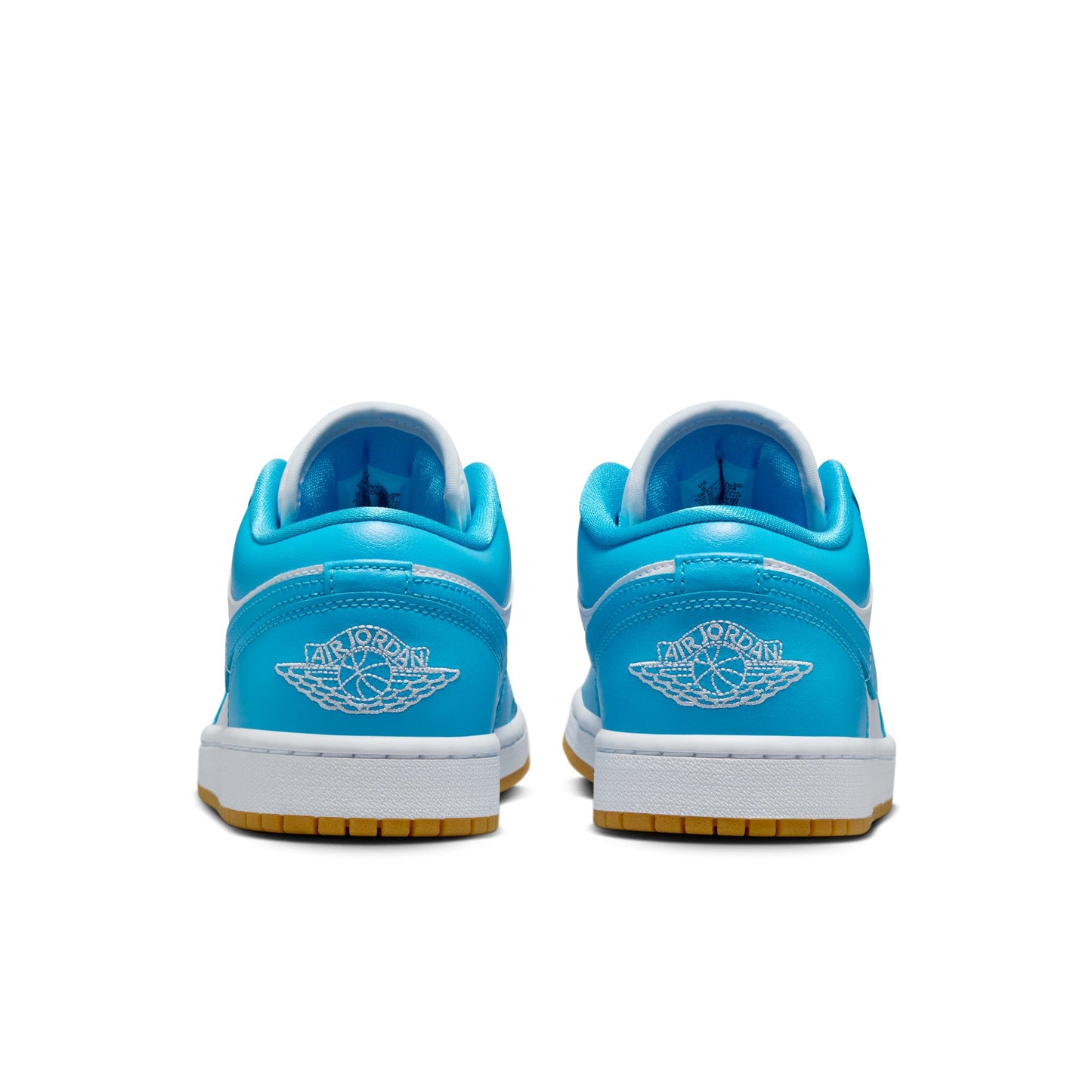 Air Jordan 1 Low Women's Shoes Color: White/dk Powder Blue-gum Light Brown DC0774-104