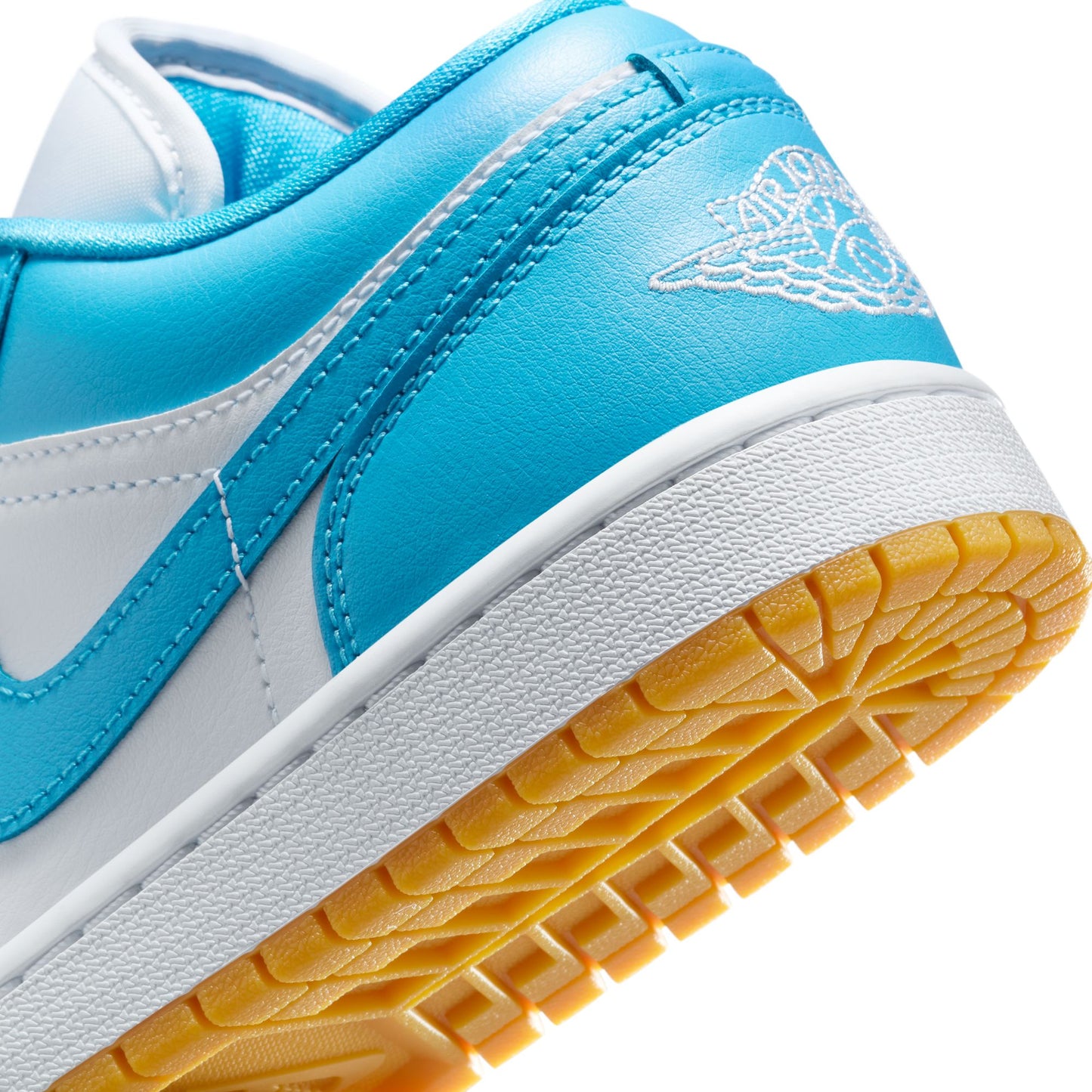 Air Jordan 1 Low Women's Shoes Color: White/dk Powder Blue-gum Light Brown DC0774-104