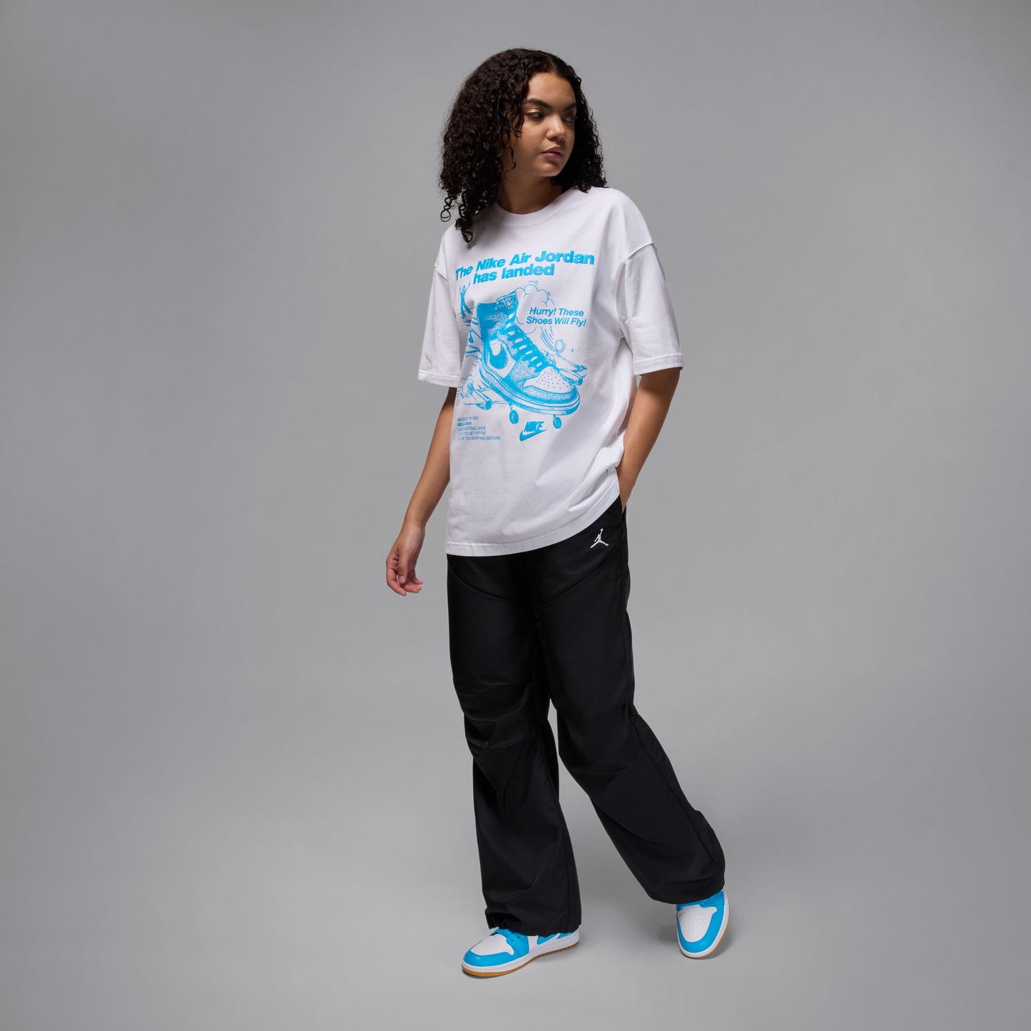 Air Jordan 1 Low Women's Shoes Color: White/dk Powder Blue-gum Light Brown DC0774-104