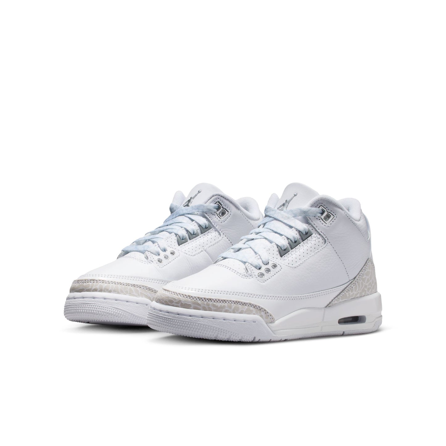 Air Jordan 3 Retro GS White/metallic Silver-white DM0967-111