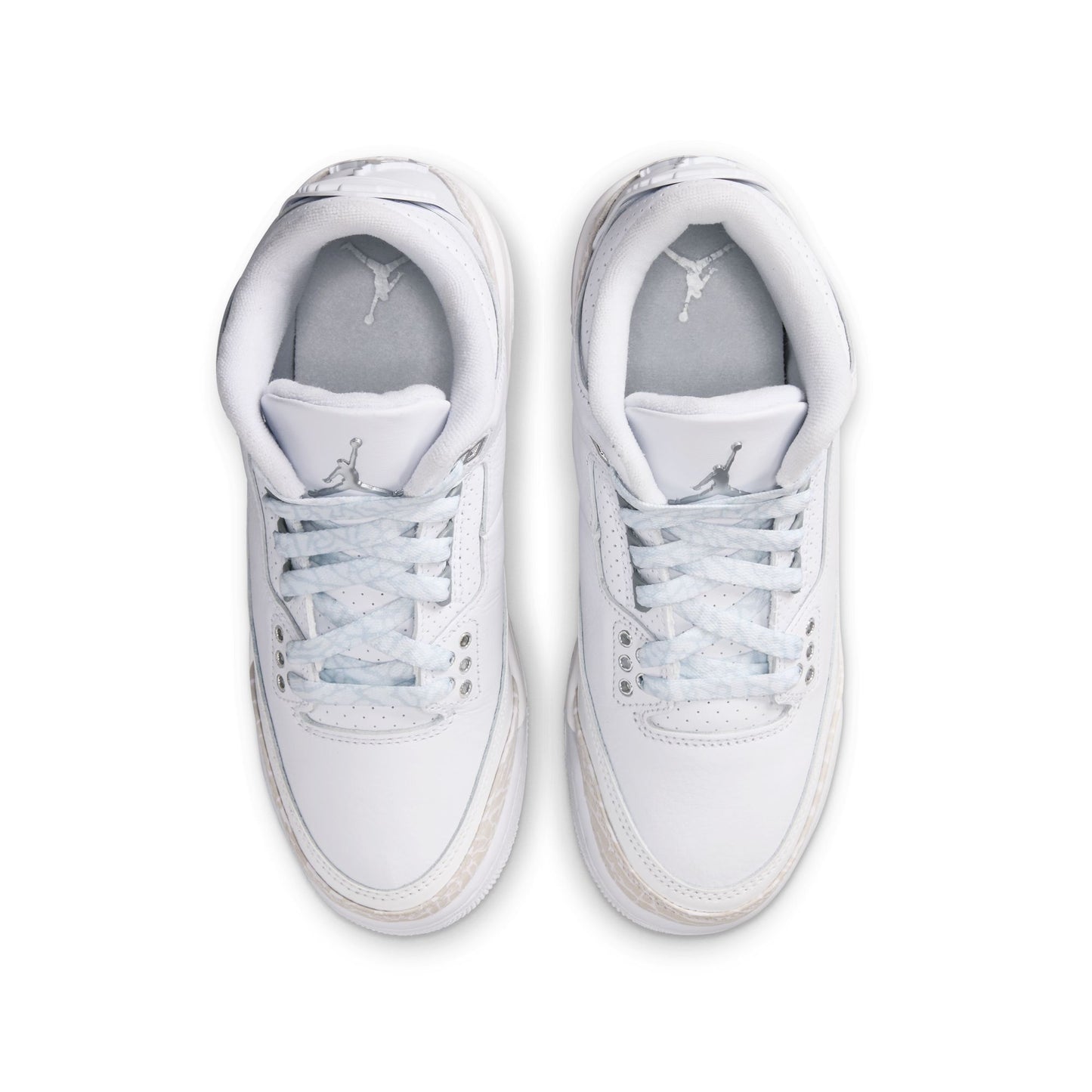 Air Jordan 3 Retro GS White/metallic Silver-white DM0967-111