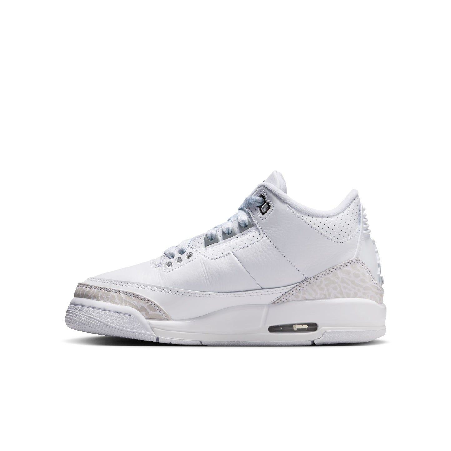 Air Jordan 3 Retro GS White/metallic Silver-white DM0967-111