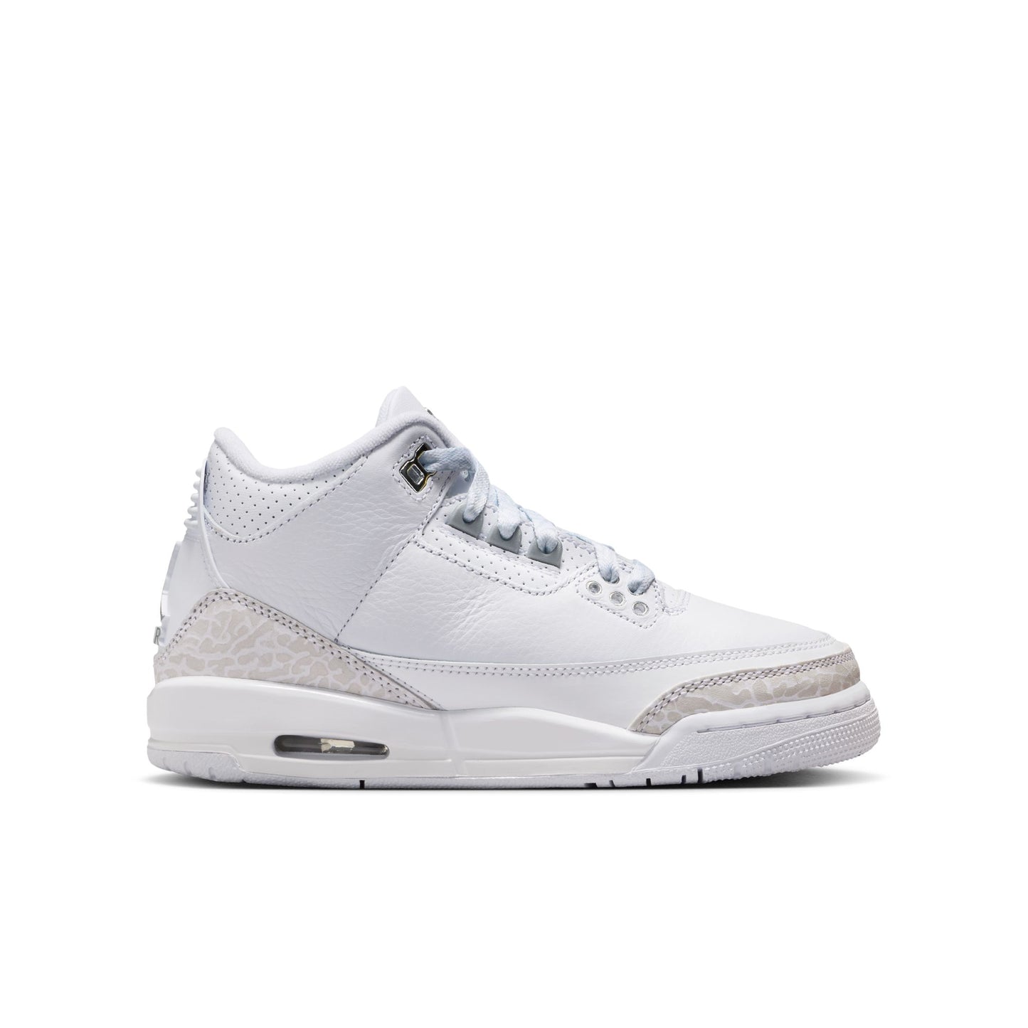 Air Jordan 3 Retro GS White/metallic Silver-white DM0967-111