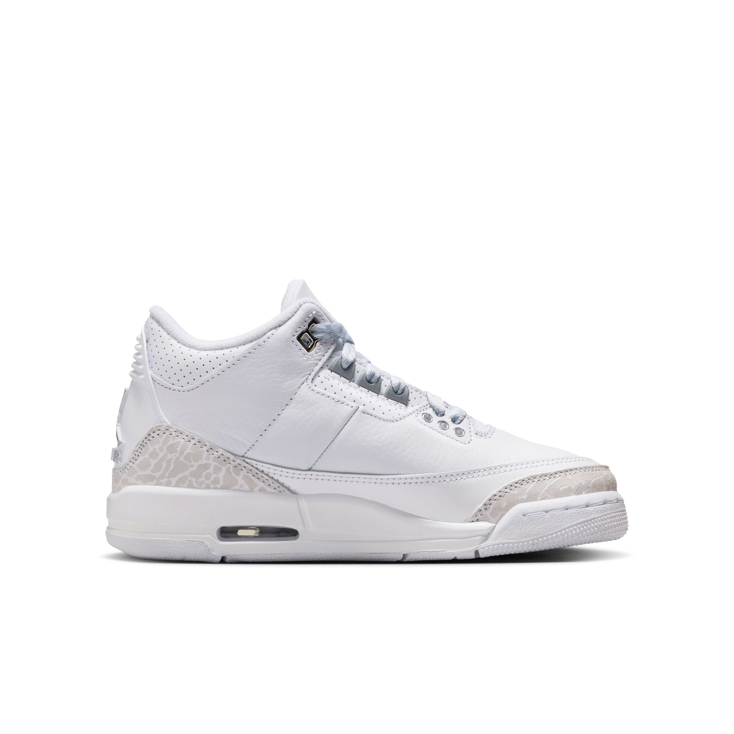 Air Jordan 3 Retro GS White/metallic Silver-white DM0967-111