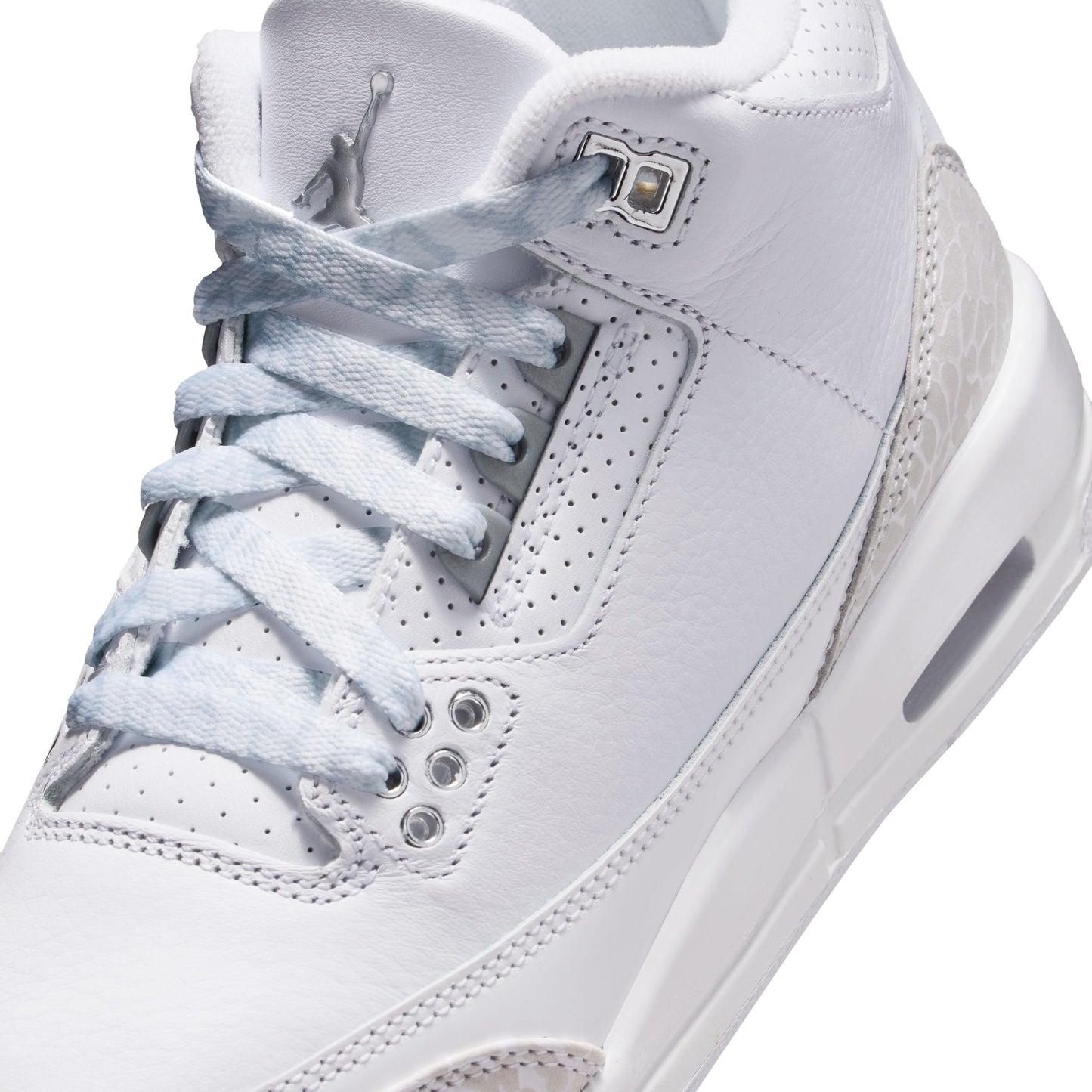 Air Jordan 3 Retro GS White/metallic Silver-white DM0967-111