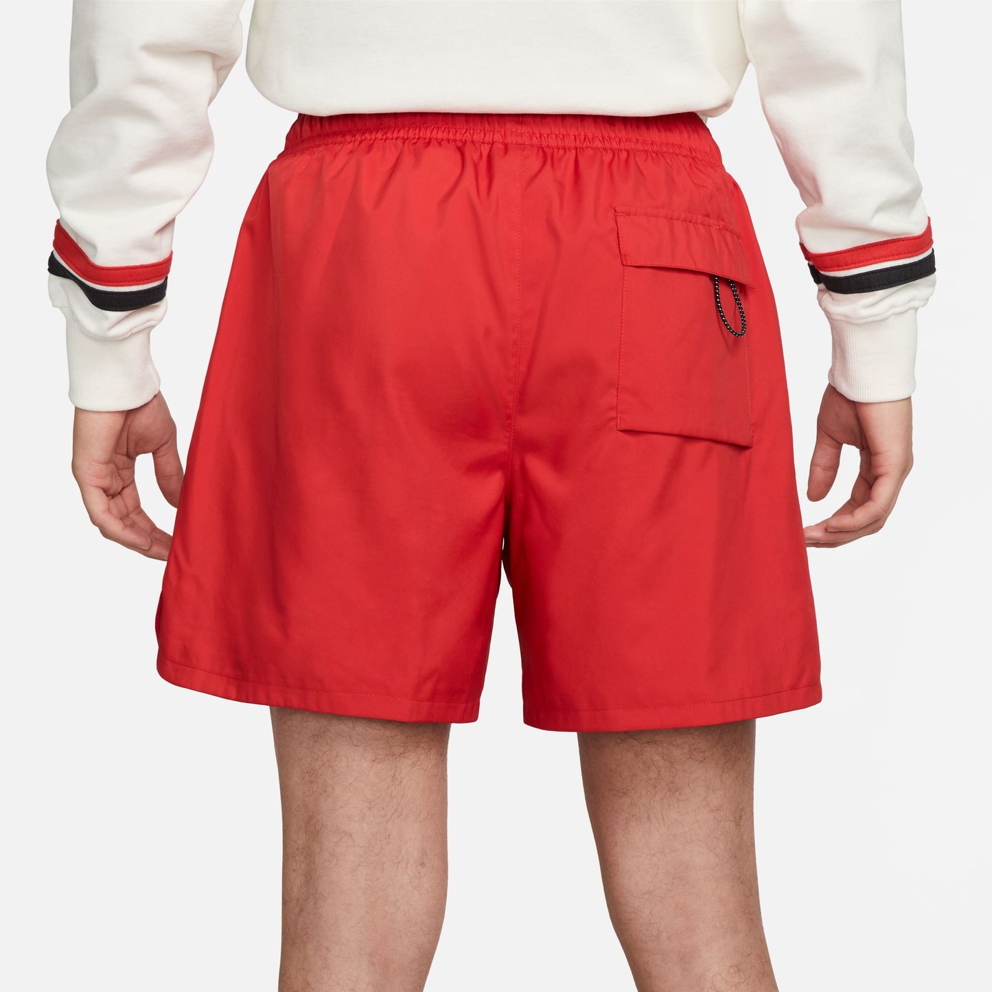 Nike Sportswear Men's Woven Flow Shorts Color: University Red/white Style: FJ1653-657