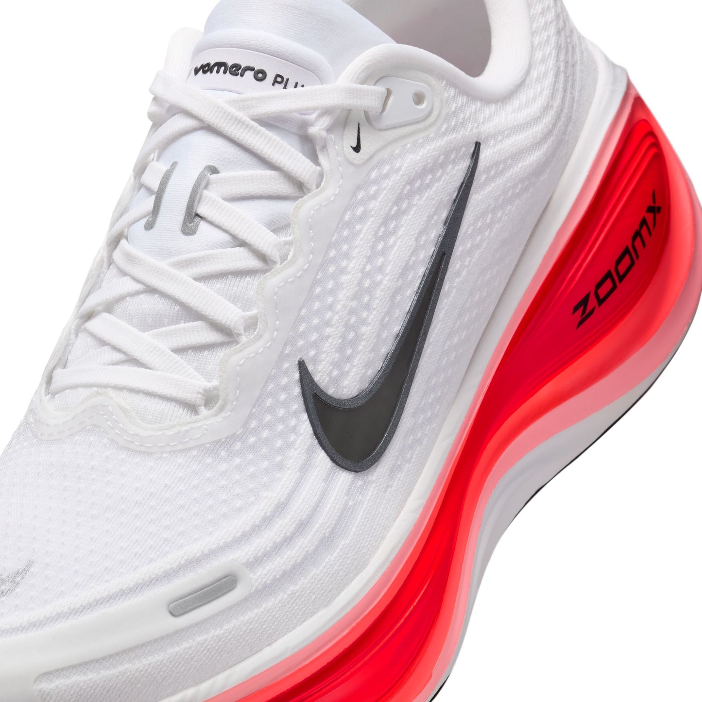 Nike Vomero Plus Men's Road Running Shoes Color: White/black-bright Crimson Style: HV8150-100