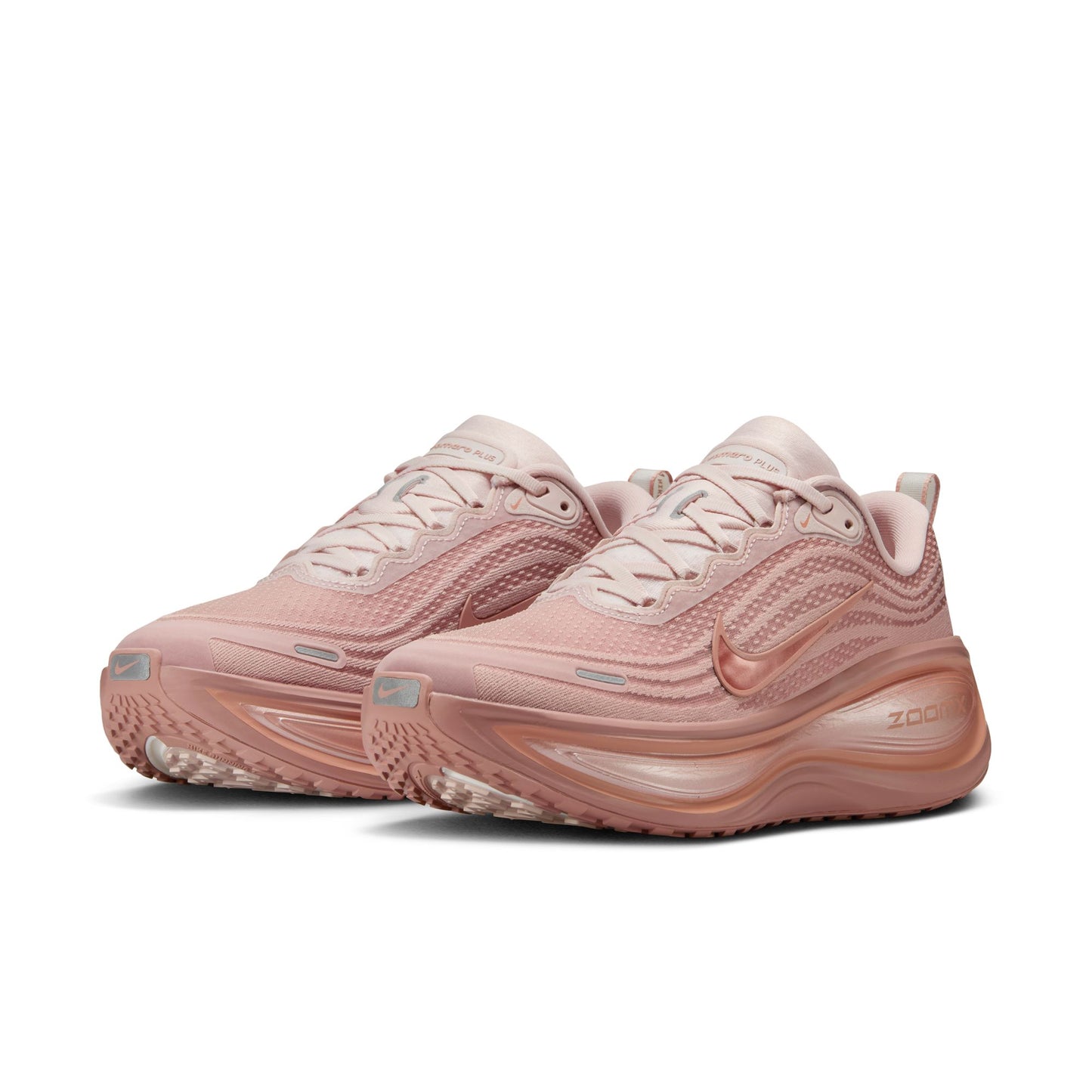 Nike Vomero Plus Women's Road Running Shoes Color: Particle Pink/mtlc Rose Gold-silt Red Style: HV8154-601
