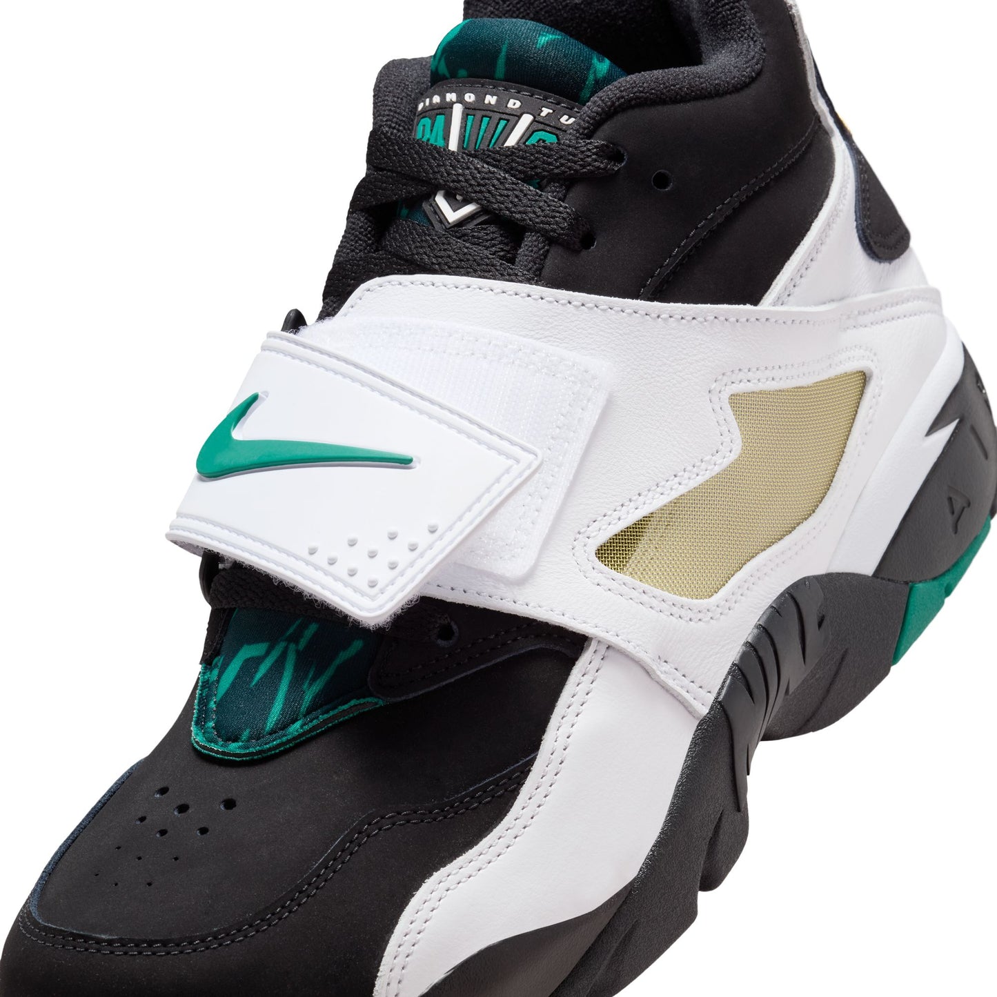Nike Air Diamond Turf '93 Men's Shoes Color: Black/mystic Green-white-golden Tussah IB2240-001