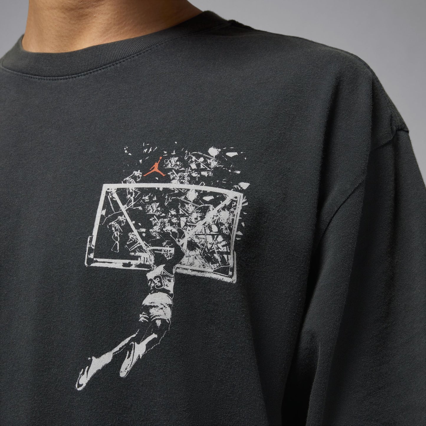 JORDAN BROOKLYN OVERSIZED T-SHIRT OFF-NOIR/ SAIL IB3297-045