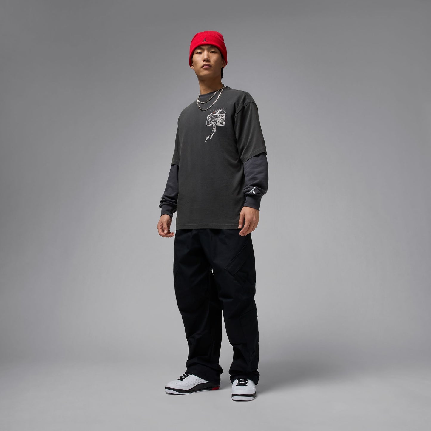 JORDAN BROOKLYN OVERSIZED T-SHIRT OFF-NOIR/ SAIL IB3297-045