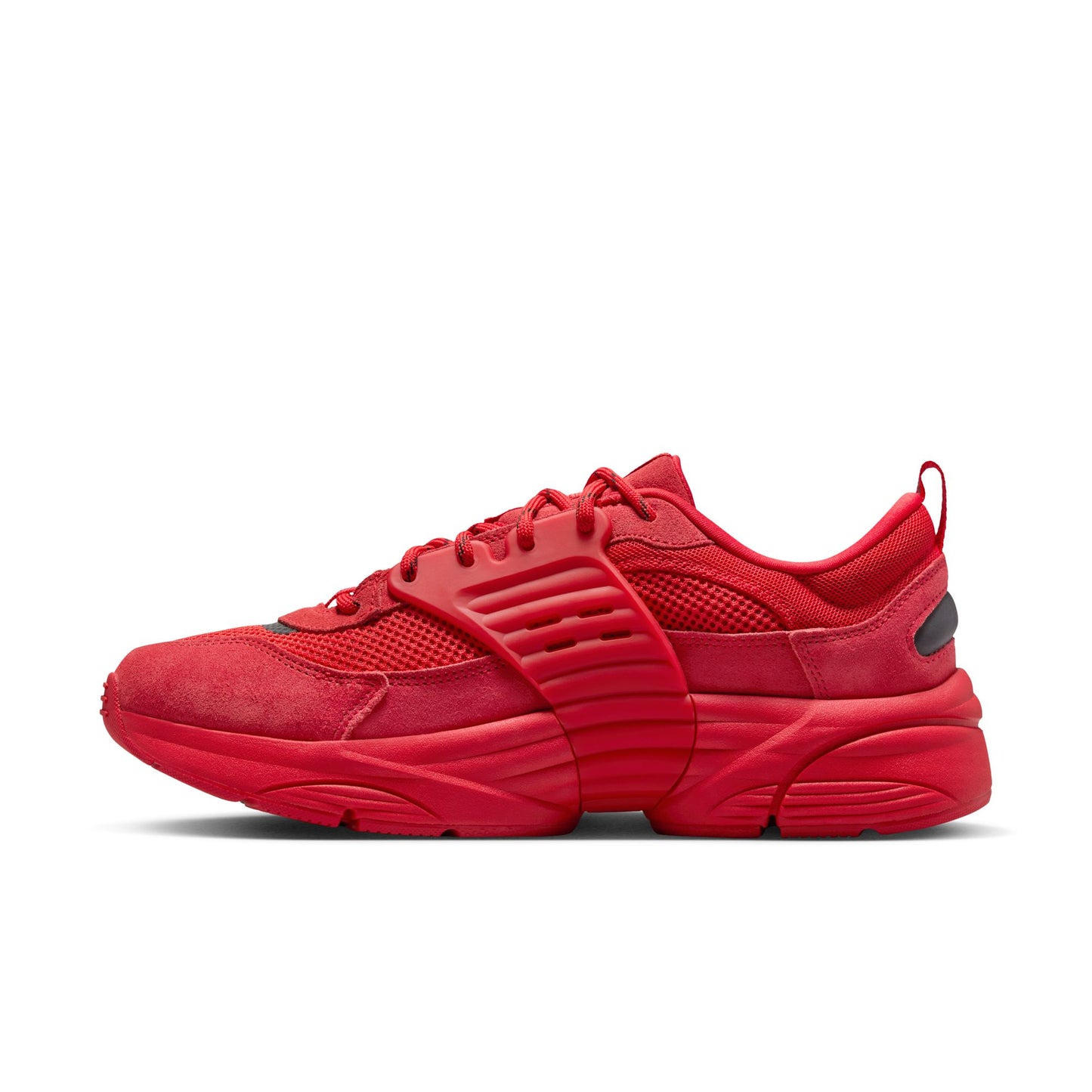 Red sneaker on a white background