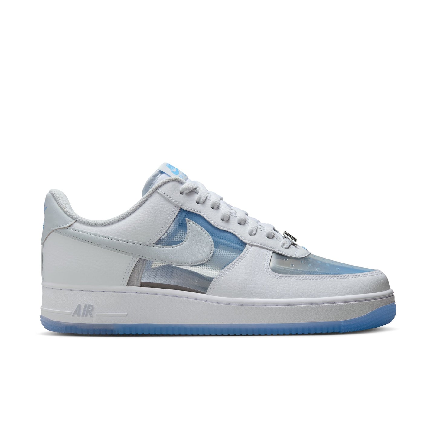 Nike Air Force 1 Retro Men's Shoes Color: White/pure Platinum-university Blue IB5724-100