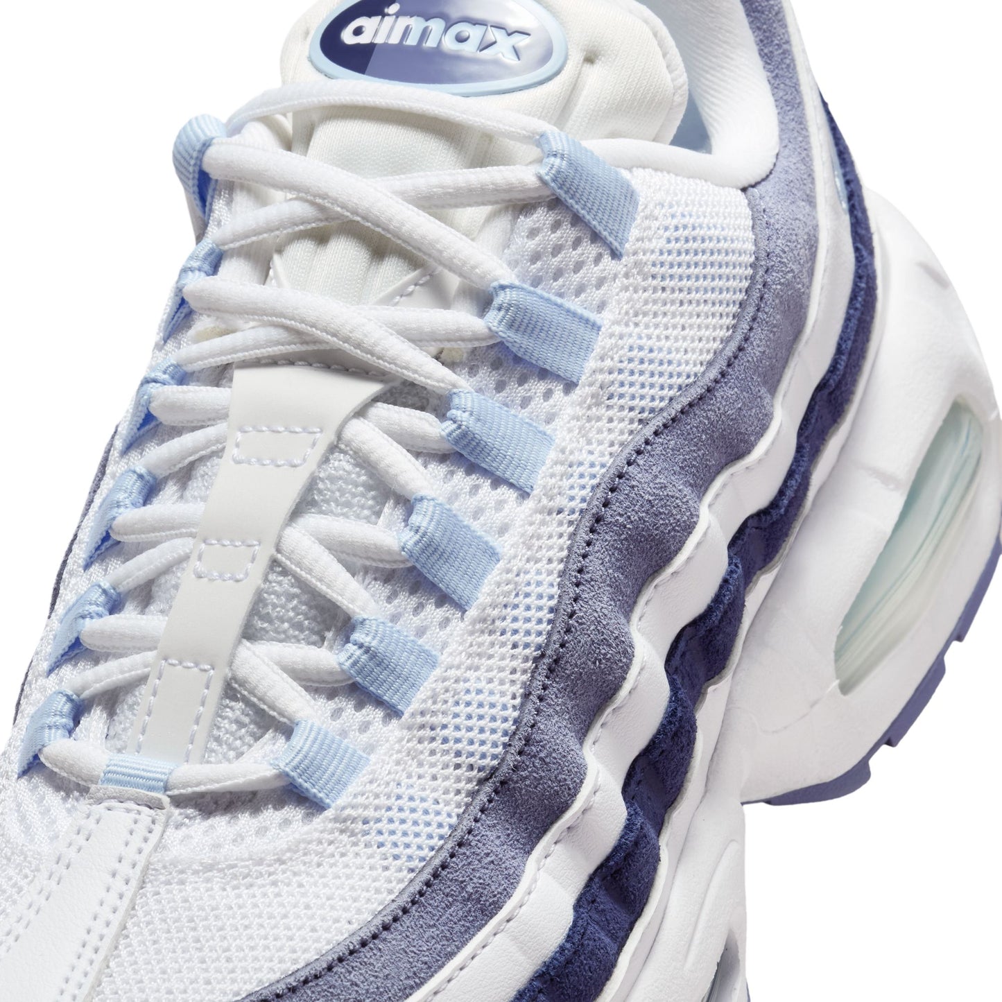 Nike Air Max 95 Women's Shoes Color: White/celestine Blue-world Indigo IB6396-103