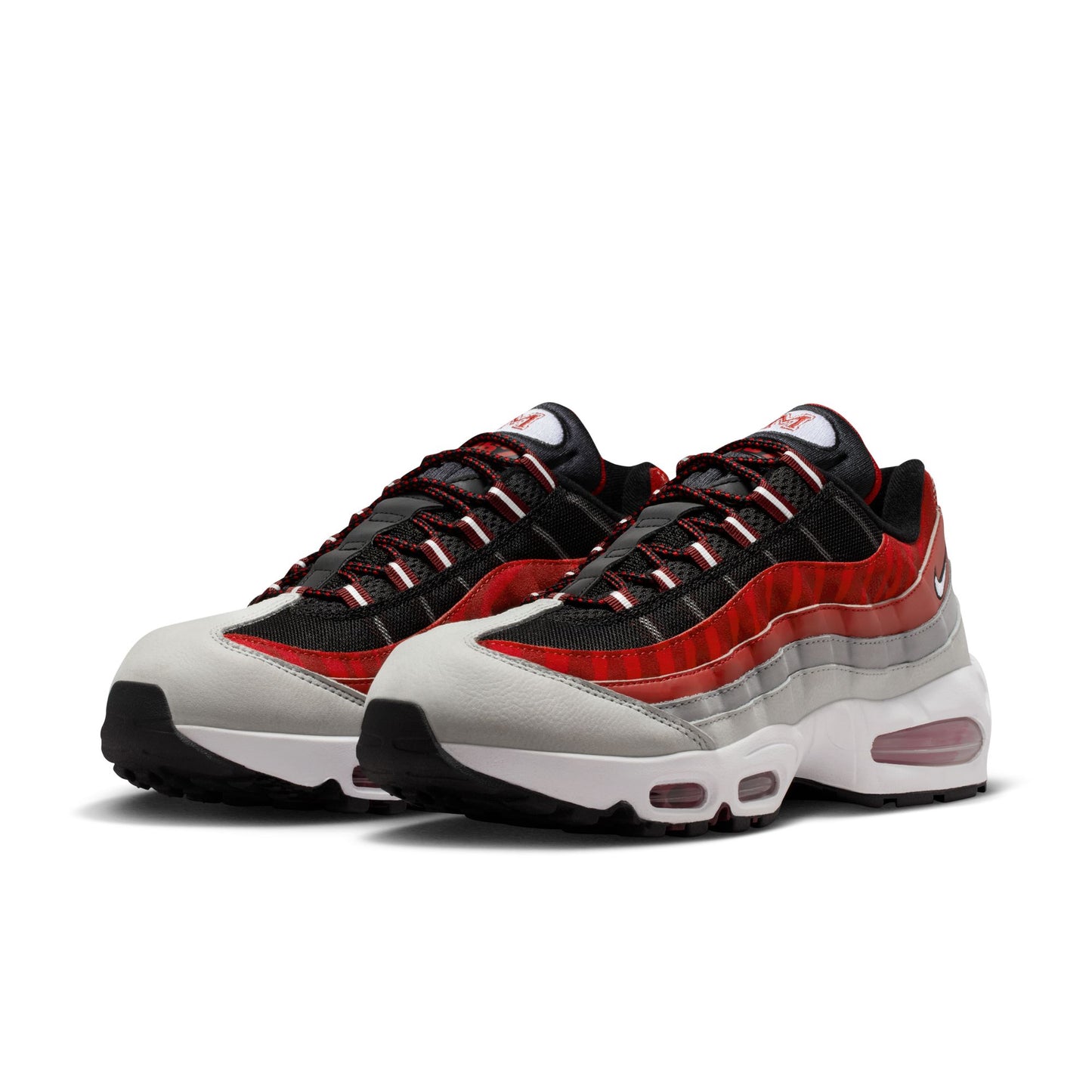 Nike Morehouse Air Max 95 "Big Bubble" Men's Nike College Shoes Black/white-dark Team Red-varsity Red II7276-001