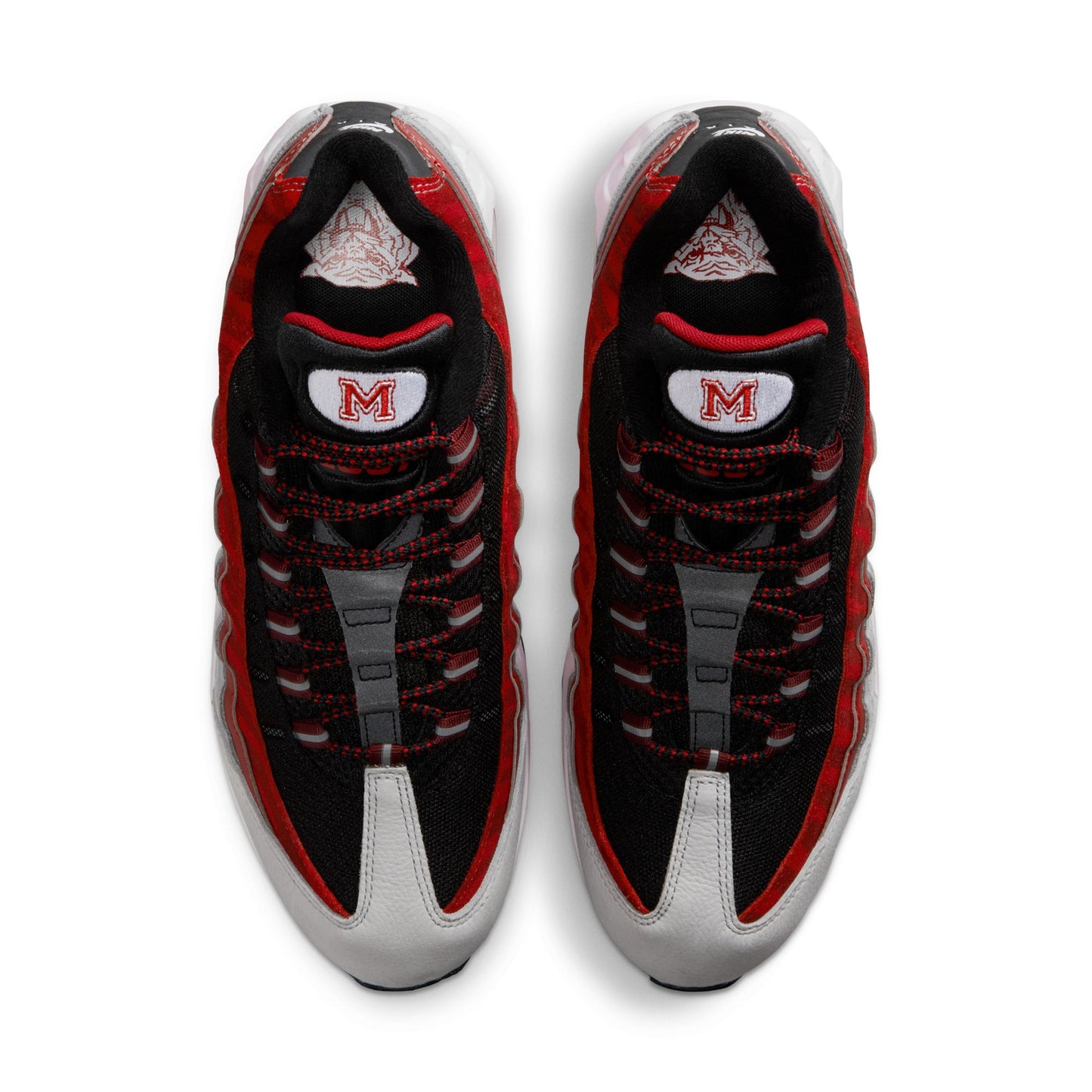 Nike Morehouse Air Max 95 "Big Bubble" Men's Nike College Shoes Black/white-dark Team Red-varsity Red II7276-001