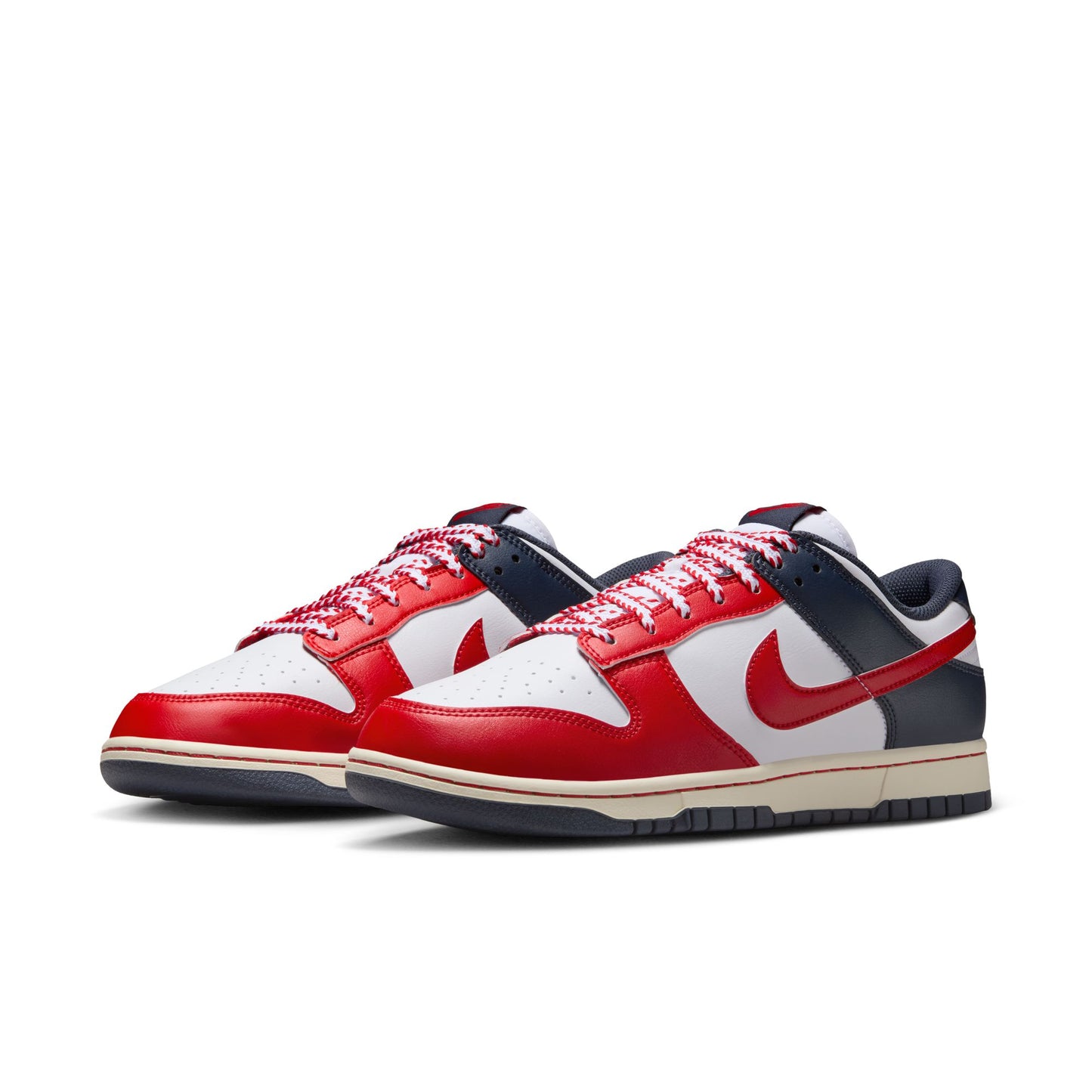 Nike Dunk Low Retro Men's Shoes Color: White/university Red-thunder Blue IM2222-100