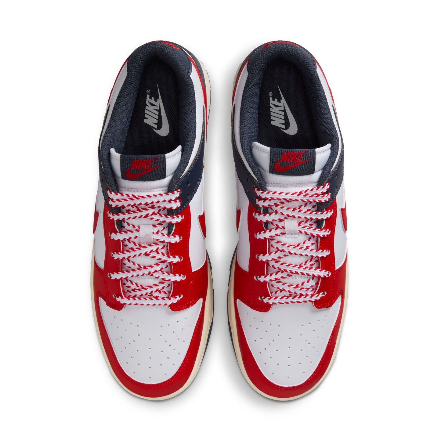 Nike Dunk Low Retro Men's Shoes Color: White/university Red-thunder Blue IM2222-100