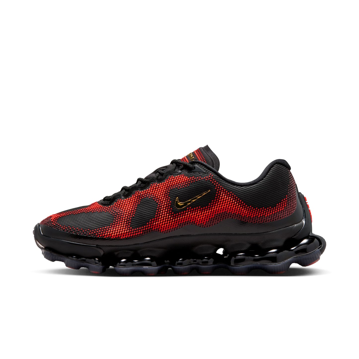 Nike Air Liquid Max Color: BLACK/METALLIC GOLD-TEAM RED-FIRE RED Style: IQ7634-002