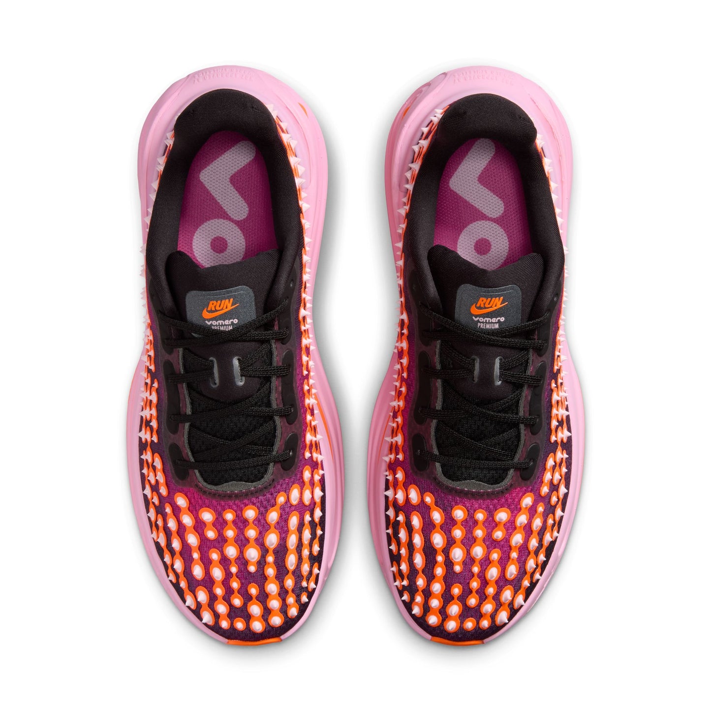 Nike Vomero Premium Men's Shoes Color: Black/Total Orange-Arctic Pink Style: IR2168-003