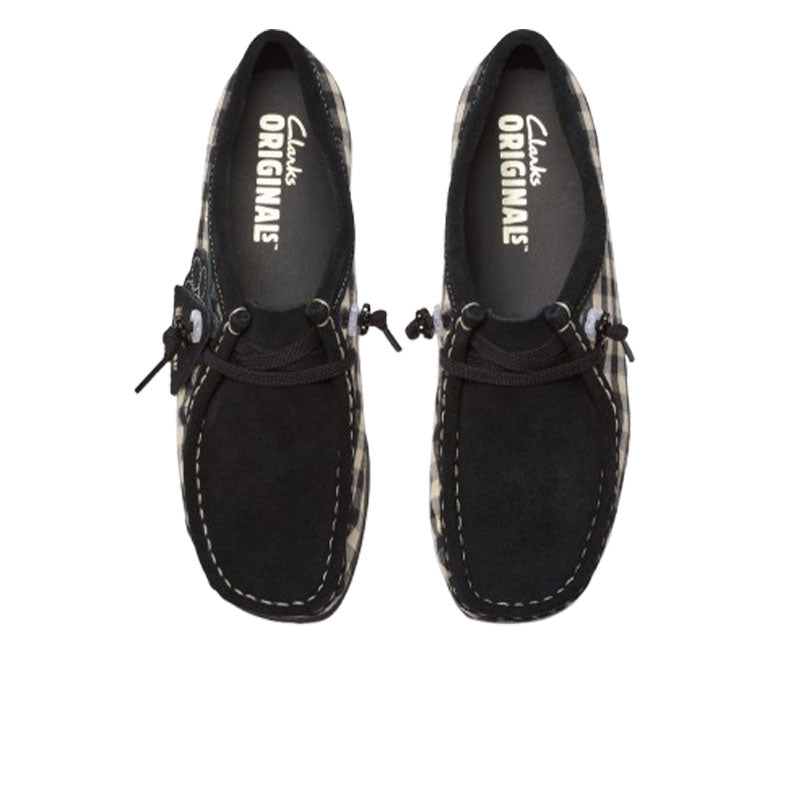 Clarks Women Wallabee Black White Gingham 26180672