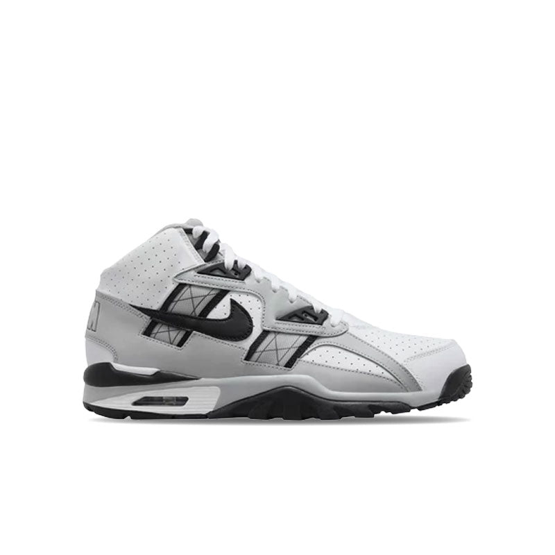 Grade School Nike Air Trainer SC BG White Black Light Smoke Grey HJ928 Shoe Gallery Inc