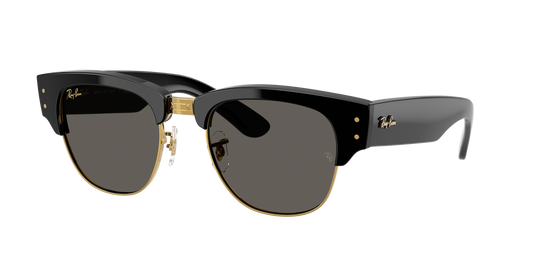 Ray-Ban x A$AP Rocky “Blackout Collection” Mega Clubmaster Black on Gold w/ Dark Grey