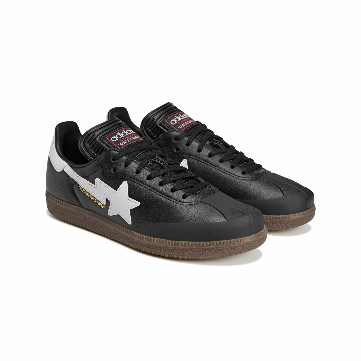 ADIDAS SAMBA BAPE CBLACK/FTWWHT/GUM5 JR9246
