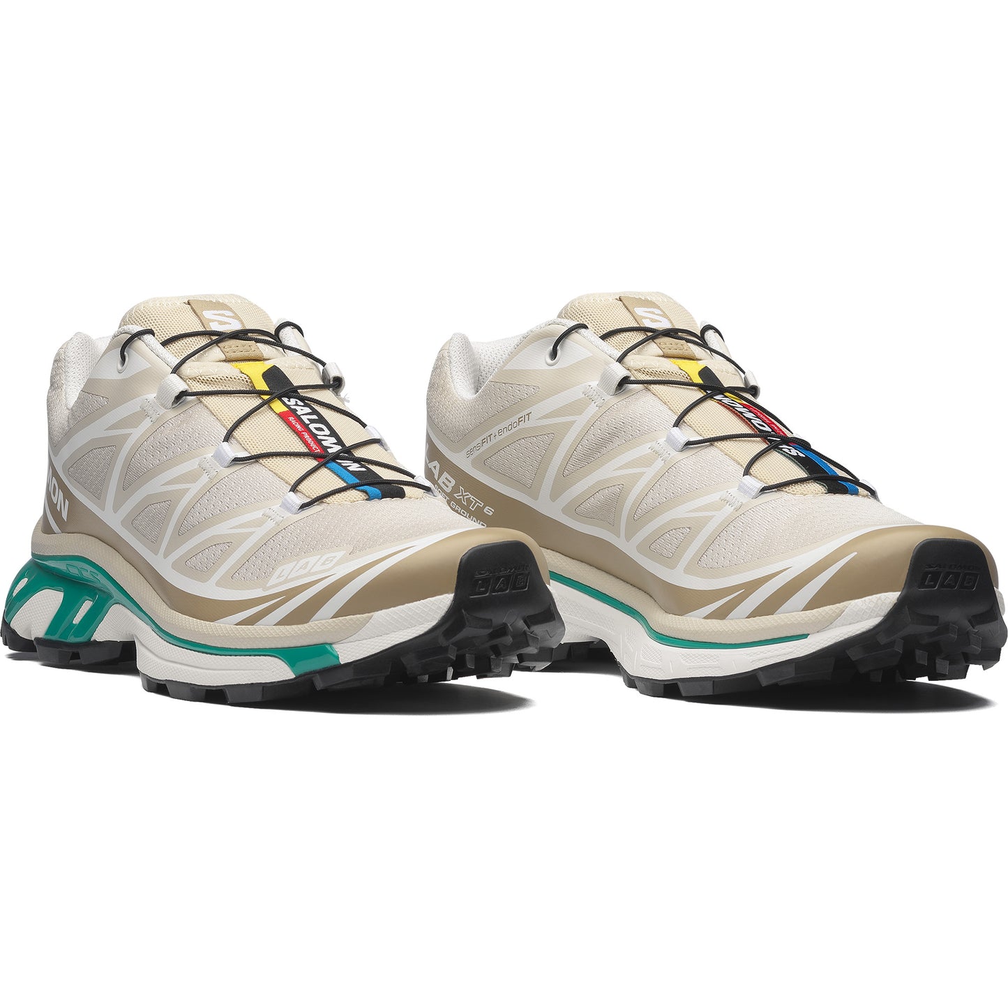 Salomon XT-6 Shoes Rainy Day, Chinchilla, Dynasty Green L4764300