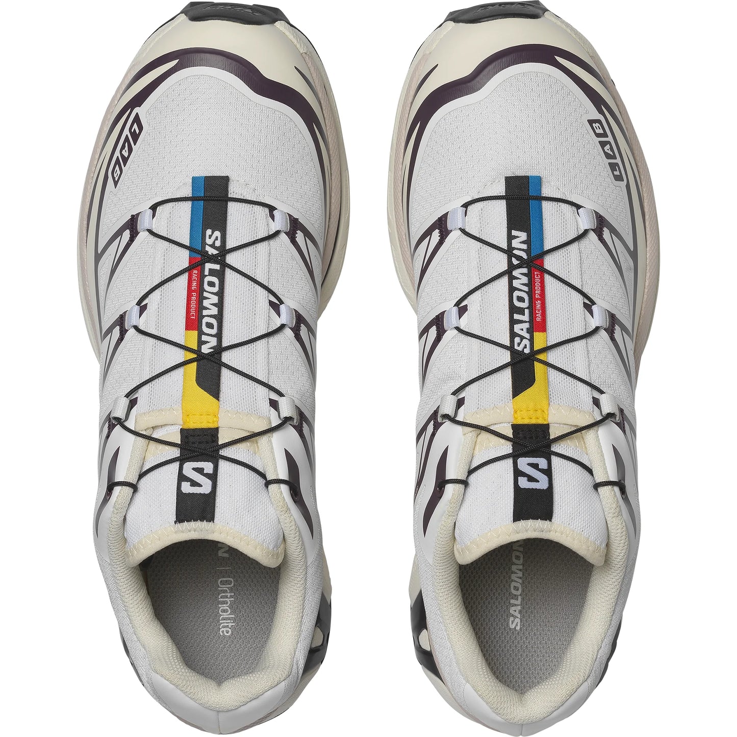 SALOMON XT-6 Unisex Sportstyle Shoes White / Vanilla Ice / Plum Perfect L47864600
