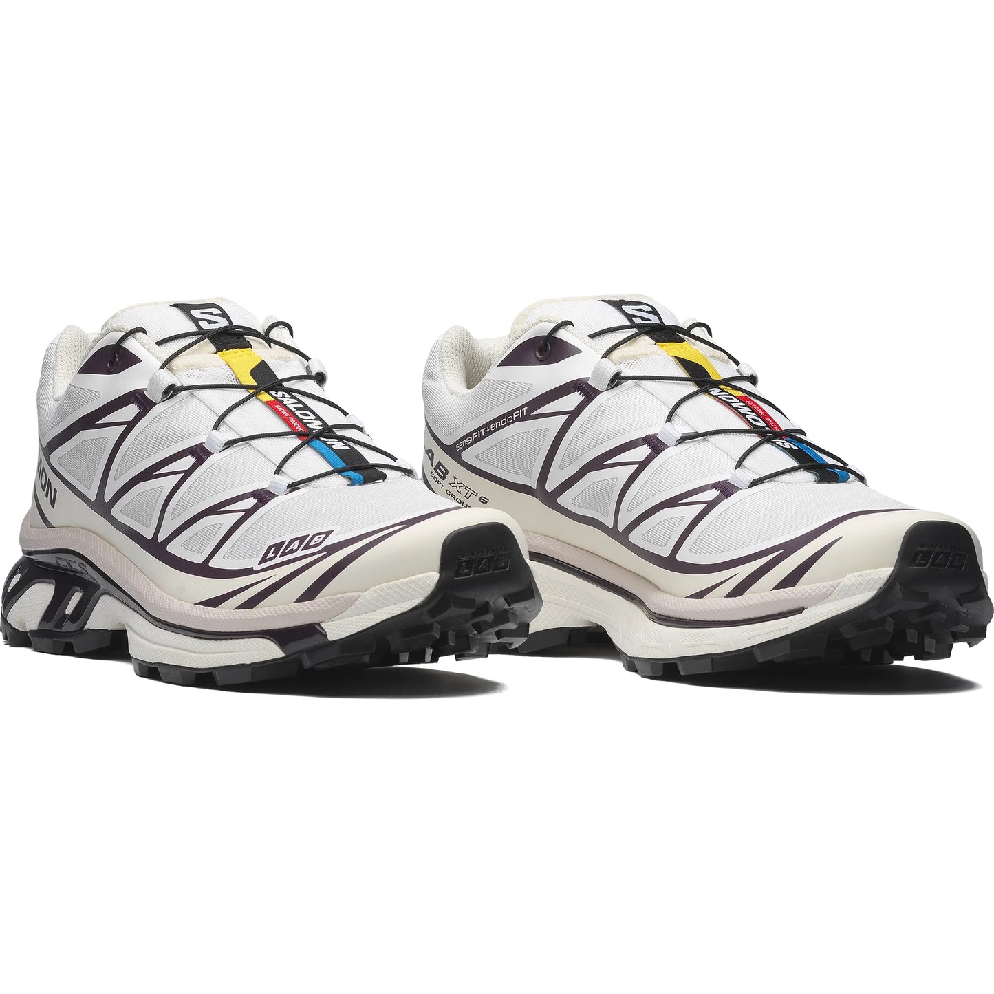 SALOMON XT-6 Unisex Sportstyle Shoes White / Vanilla Ice / Plum Perfect L47864600
