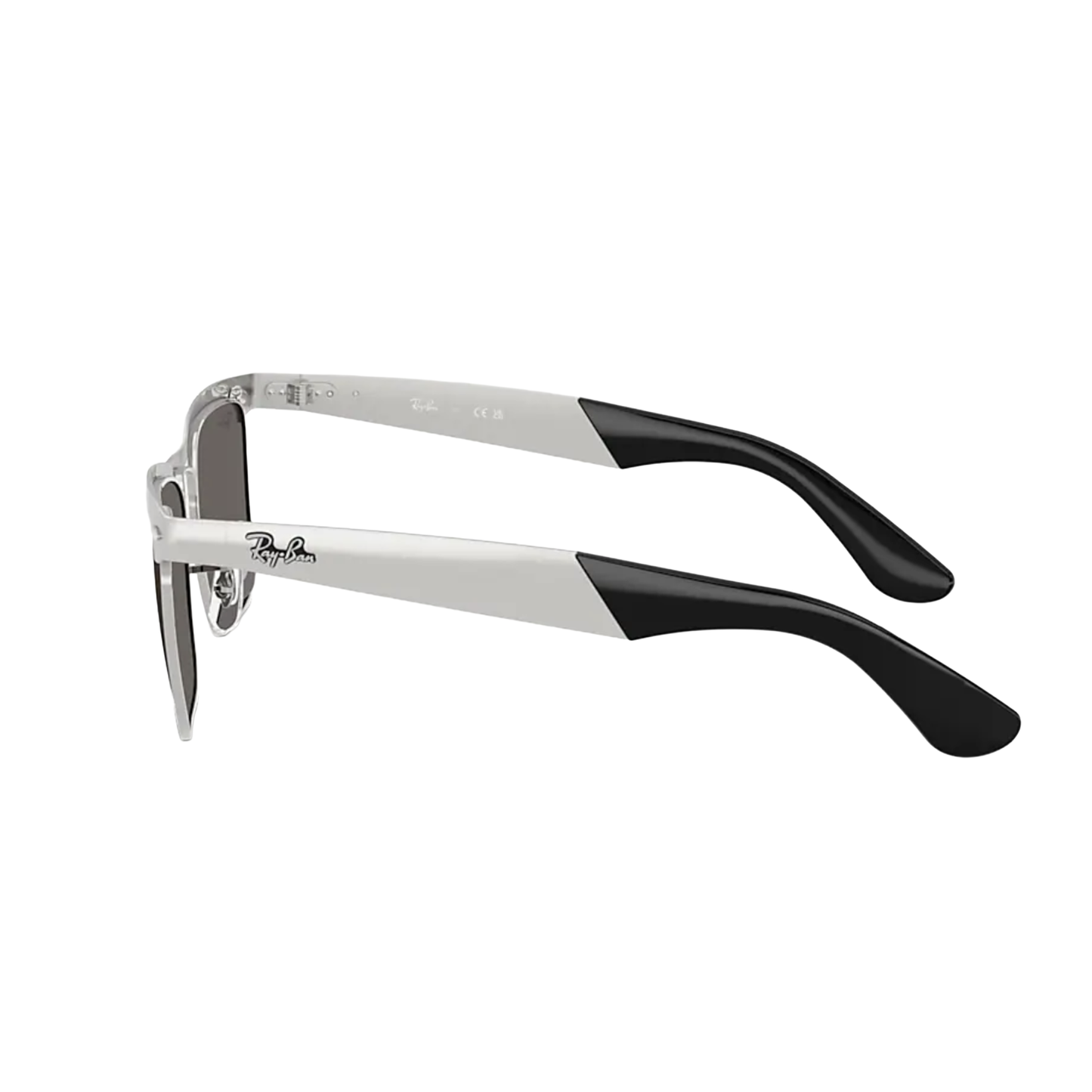 RAY-BAN WAYFARER DELUXE SANDBLASTED SILVER/DARK GREY 0RB3875