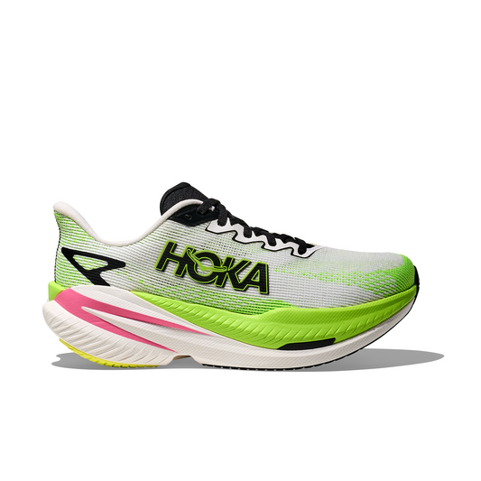 HOKA Mach X 3 Womens white / neon lime 1168721-WNL