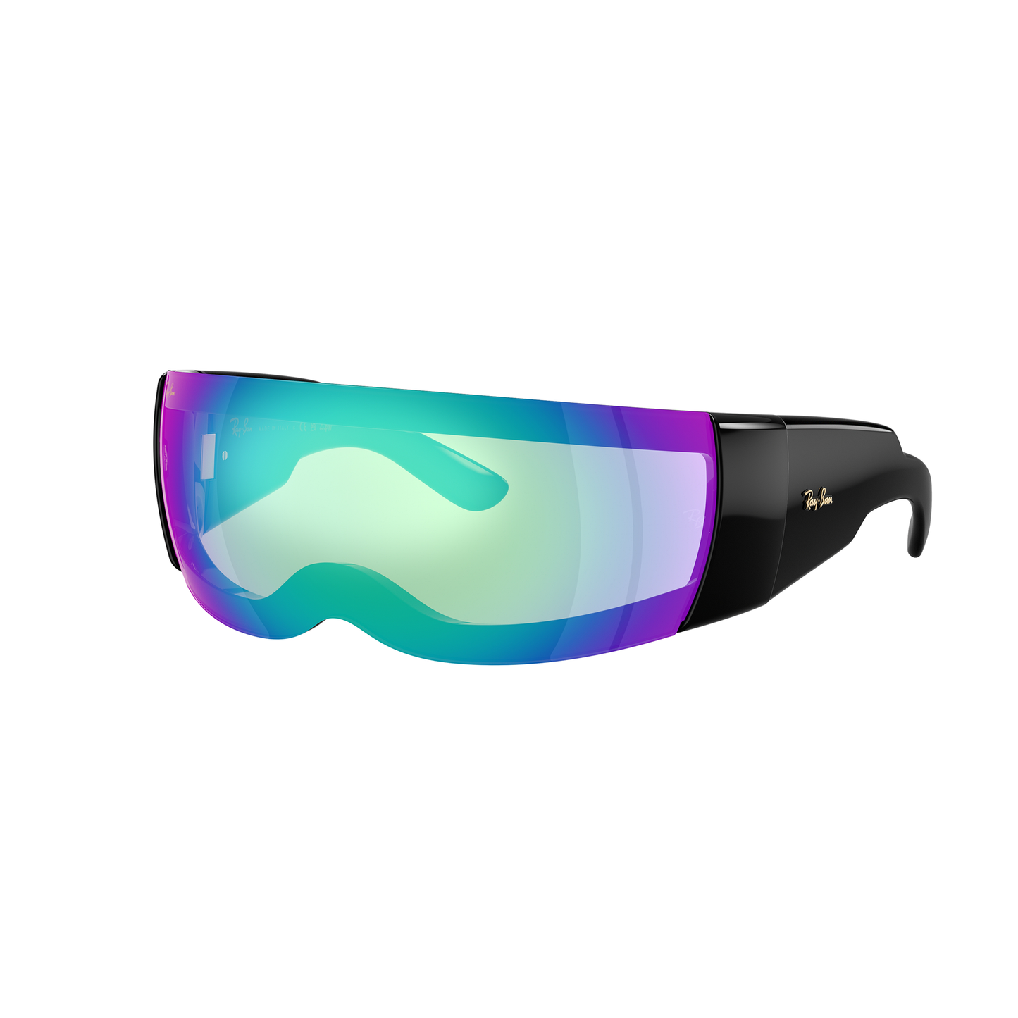 RAY BAN X ASAP ROCKY ULTRA WRAP 002 LIGHT GREY MIRROR BLUE 0RB4942-Y741