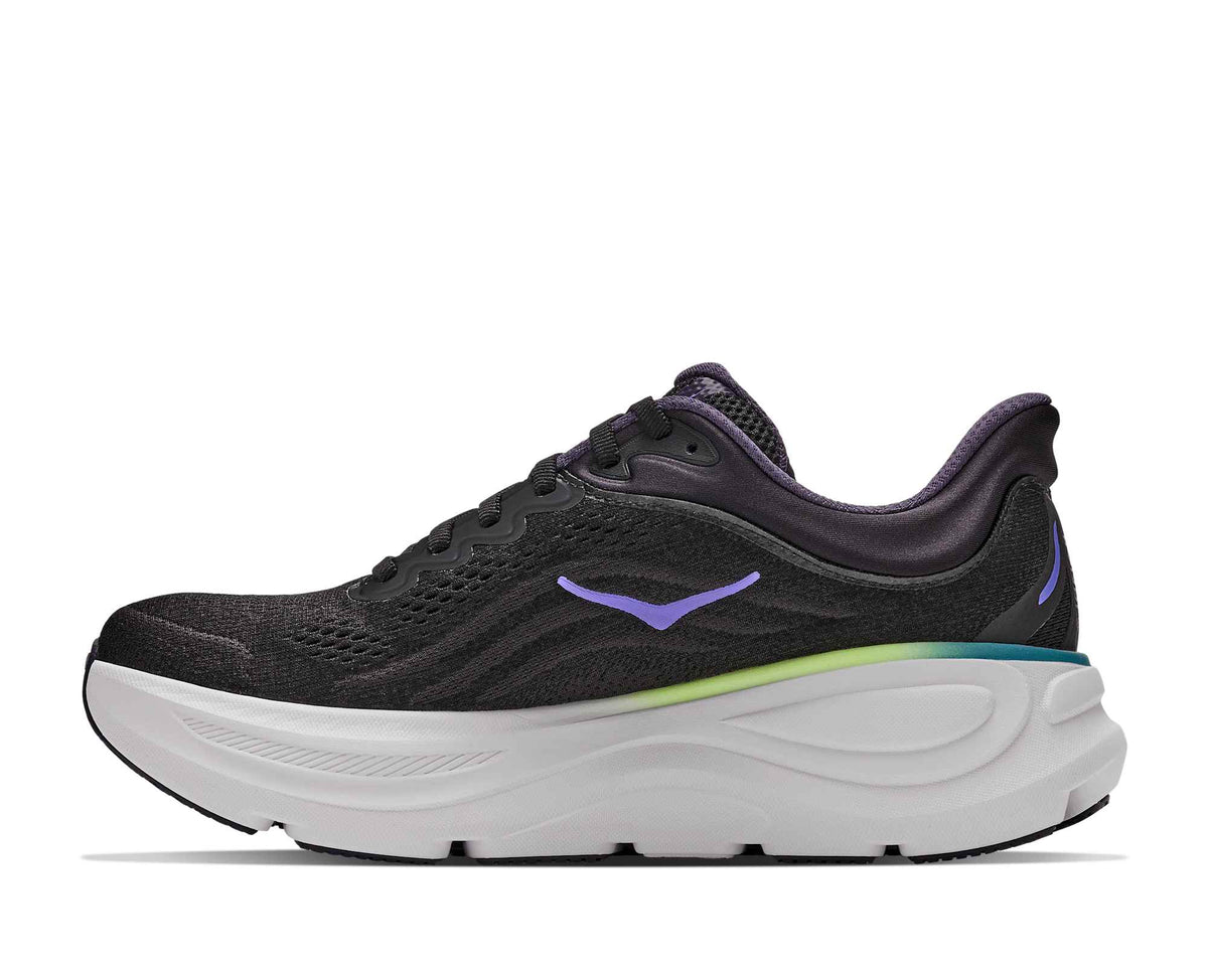 Hoka Bondi 9 Womens Shoes, Black/Neon Dragonfruit, photo 8 of 8